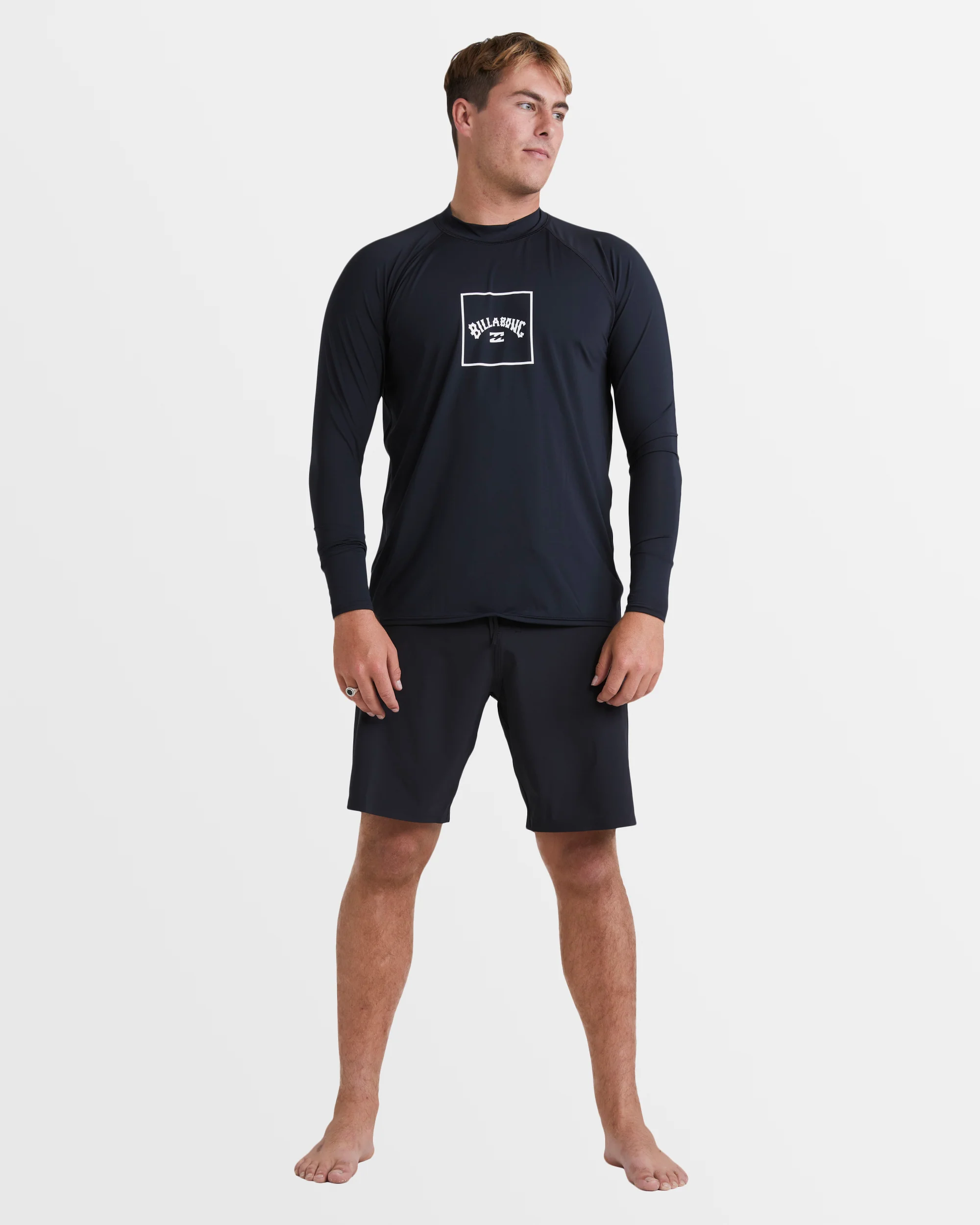 Mens Boxed Arch Long Sleeve Rash Vest - Image 5
