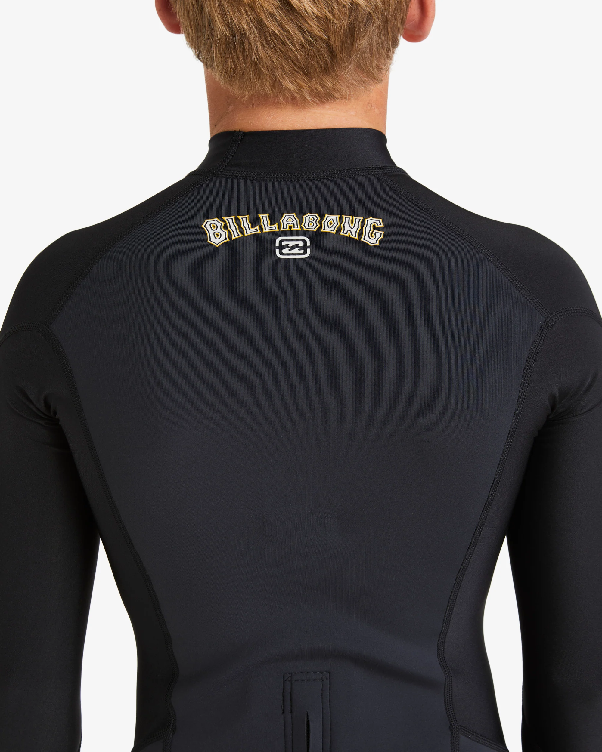 Boys 6-16 1mm Absolute Natural Poly Long Sleeve Wetsuit Top - Image 4
