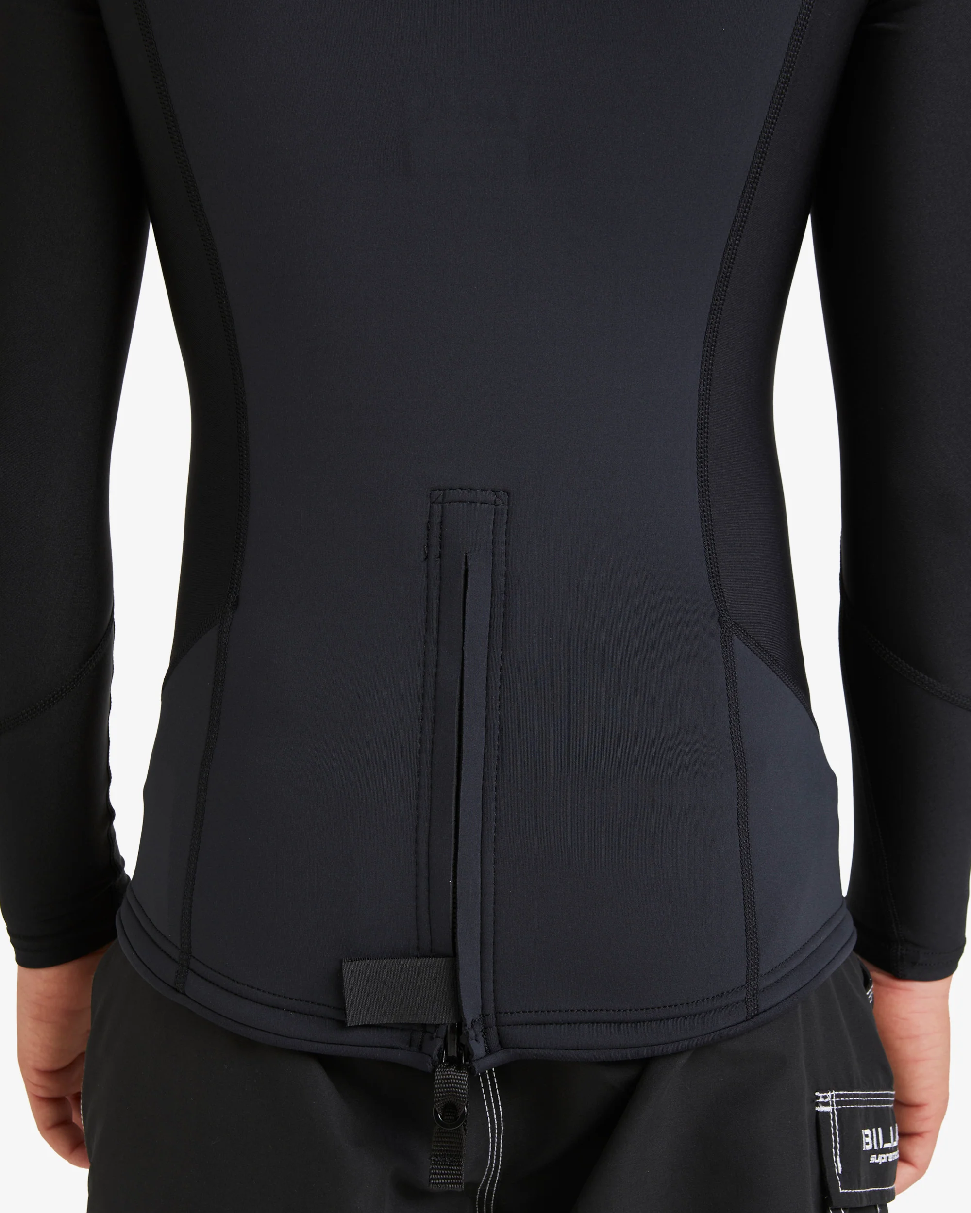 Boys 6-16 1mm Absolute Natural Poly Long Sleeve Wetsuit Top - Image 8
