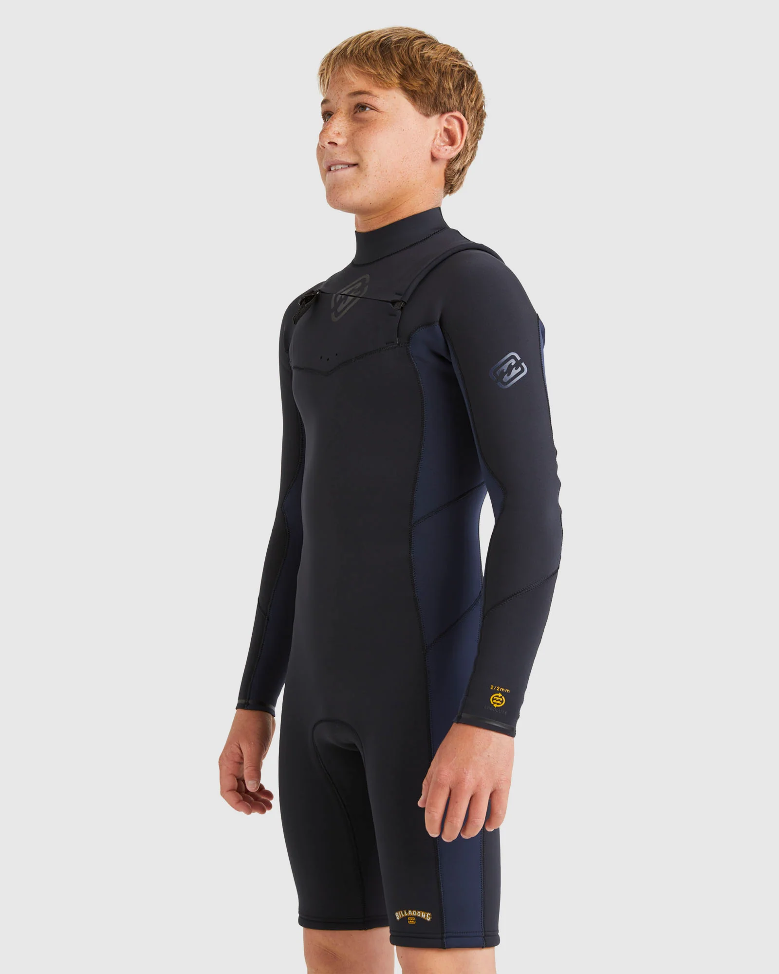 Boys 6-16 Absolute Natural Chest Zip Long Sleeve Springsuit - Image 2