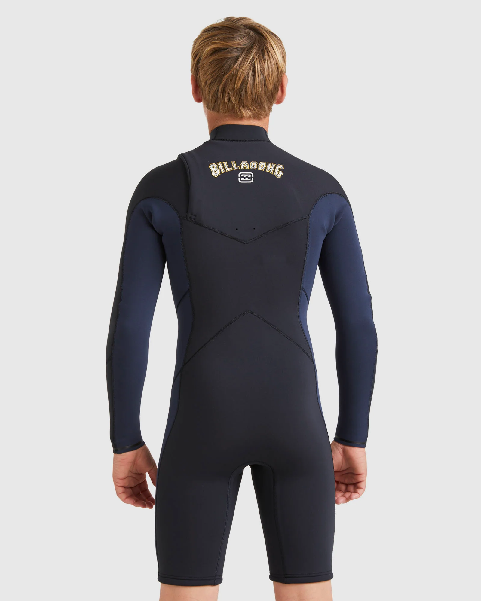 Boys 6-16 Absolute Natural Chest Zip Long Sleeve Springsuit - Image 3