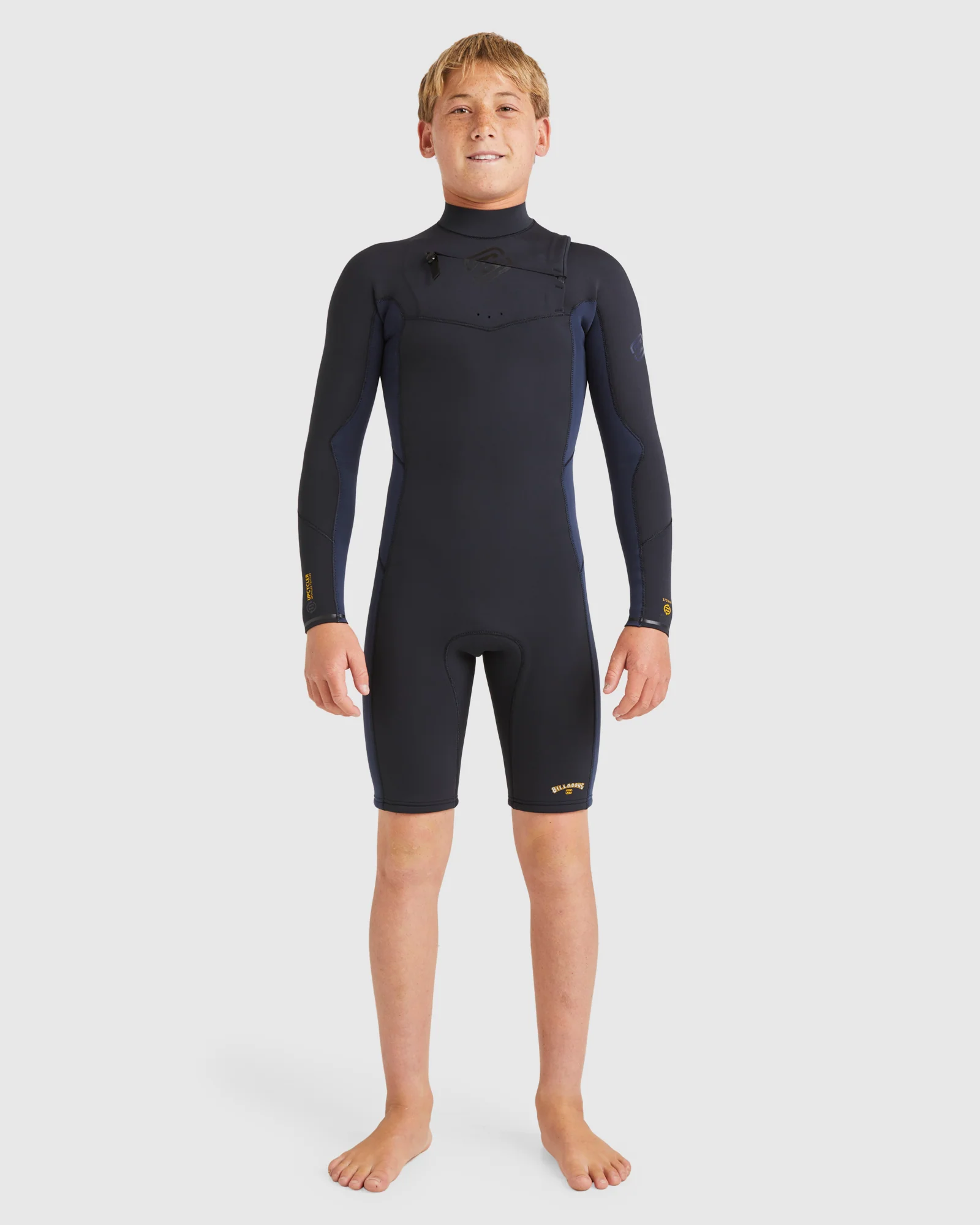Boys 6-16 Absolute Natural Chest Zip Long Sleeve Springsuit - Image 5