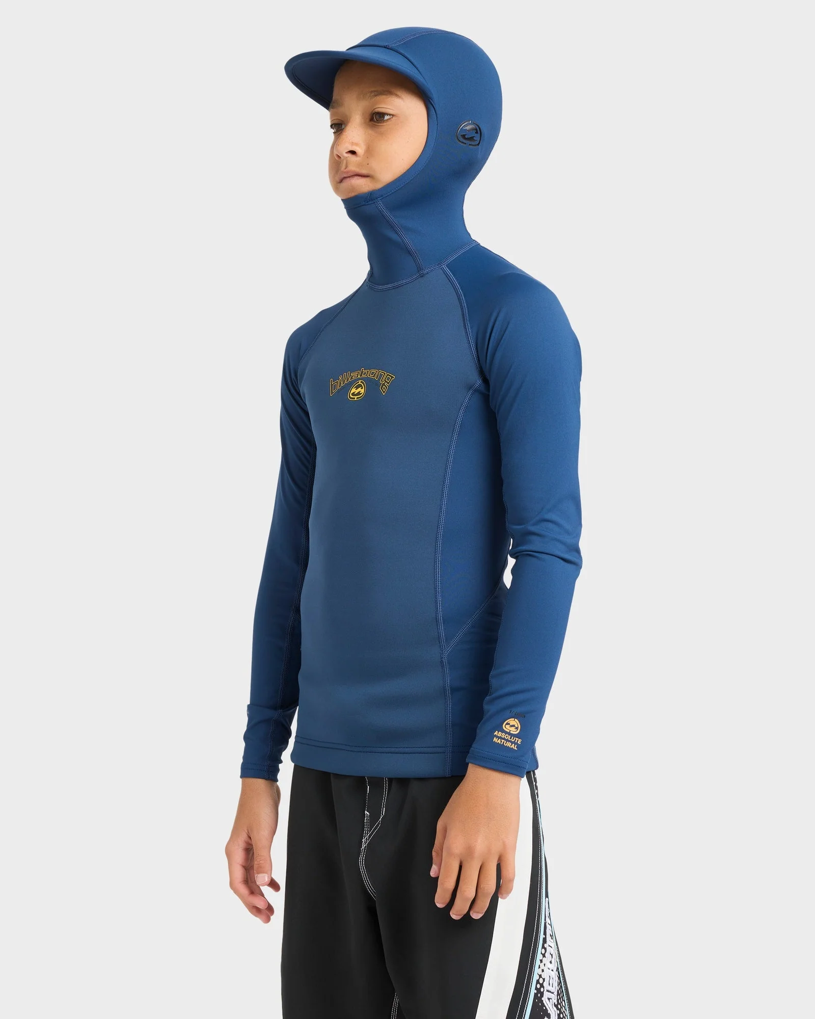 Boys 8-16 1/1mm Absolute Natural Poly Lite Hooded Wetsuit Jacket - Image 3