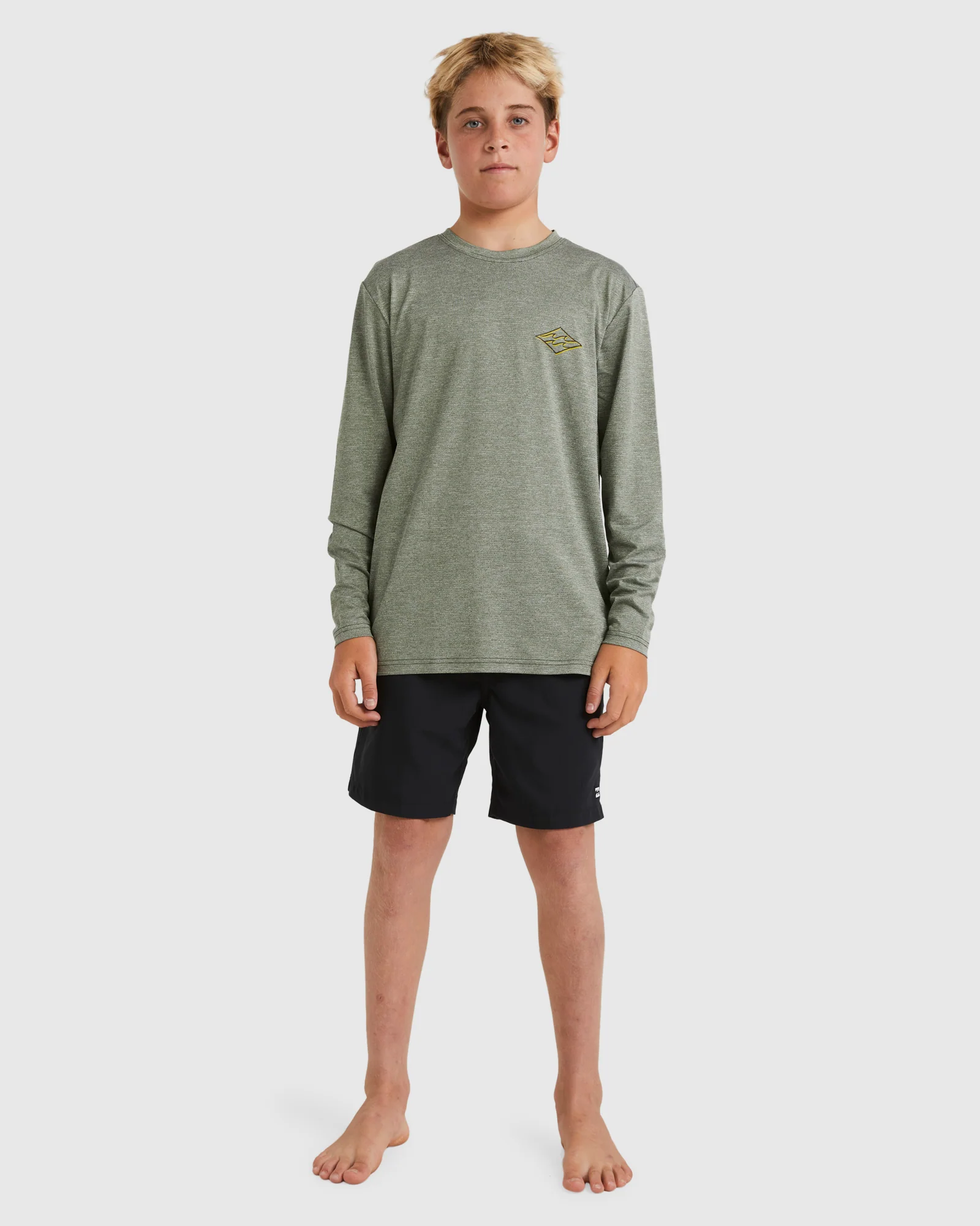 Boys 8-16 Diamond Shoreline Long Sleeve Rash Vest - Image 5