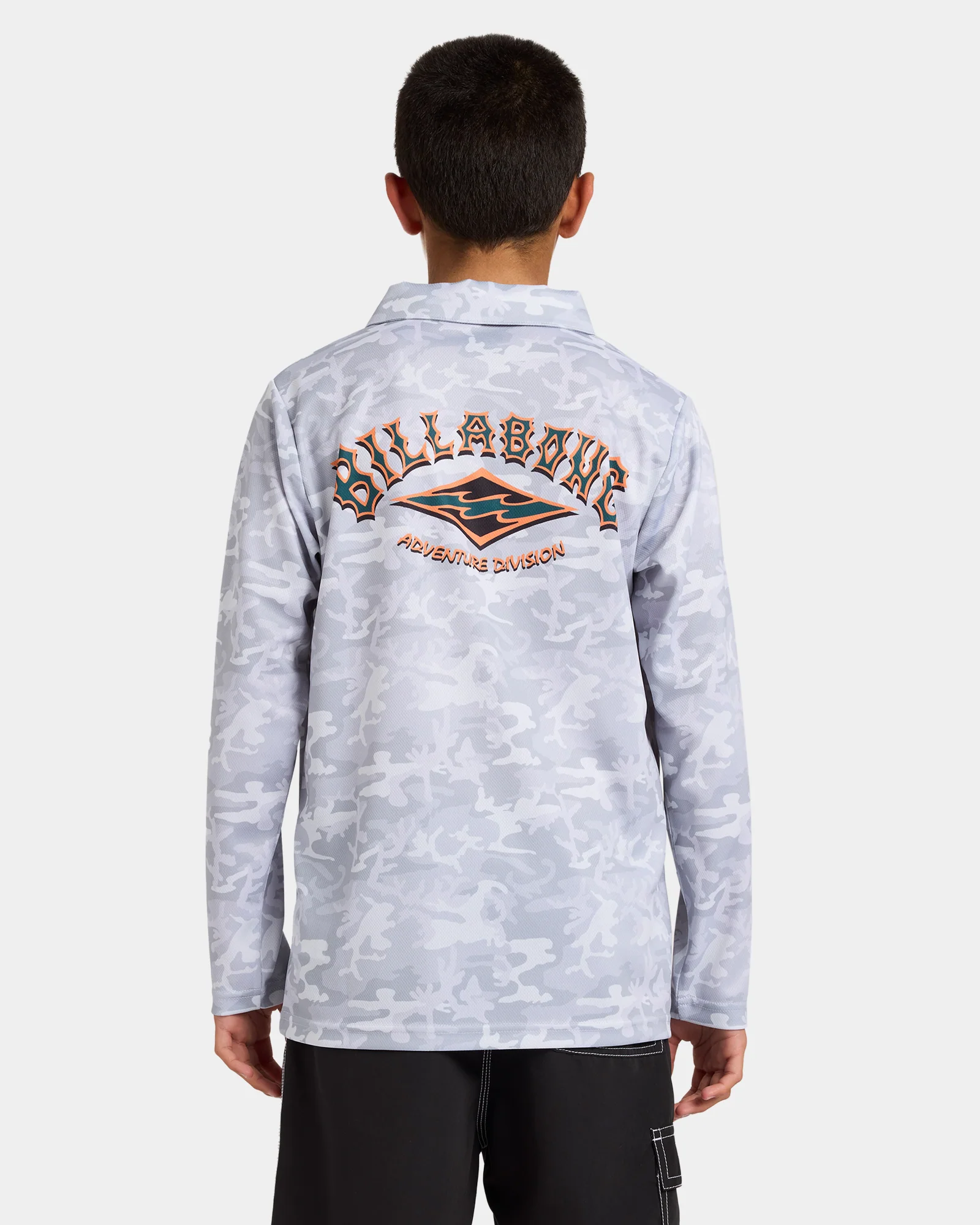 Boys 8-16 Fisho Long sleeve Rash Vest - Image 2
