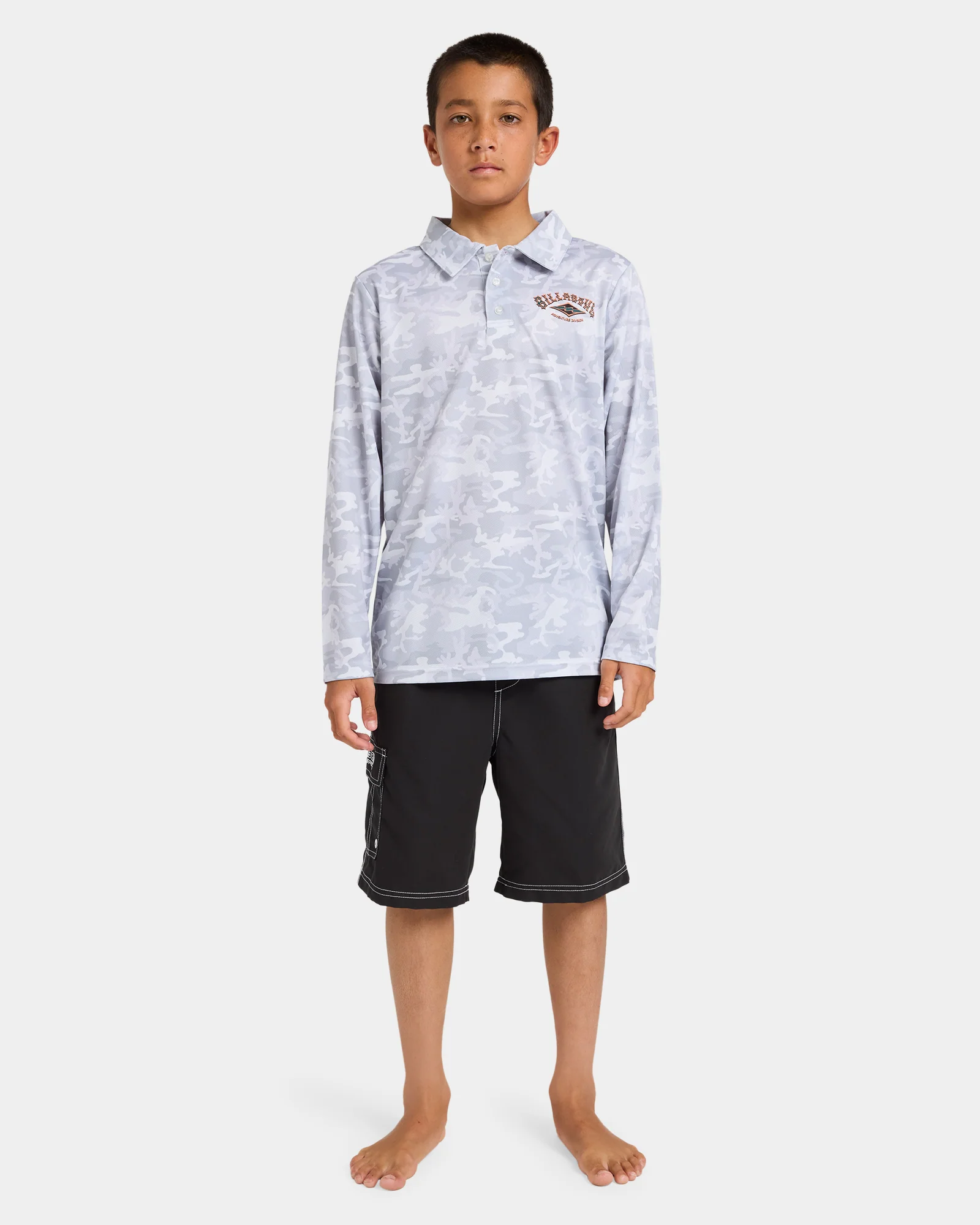 Boys 8-16 Fisho Long sleeve Rash Vest - Image 5