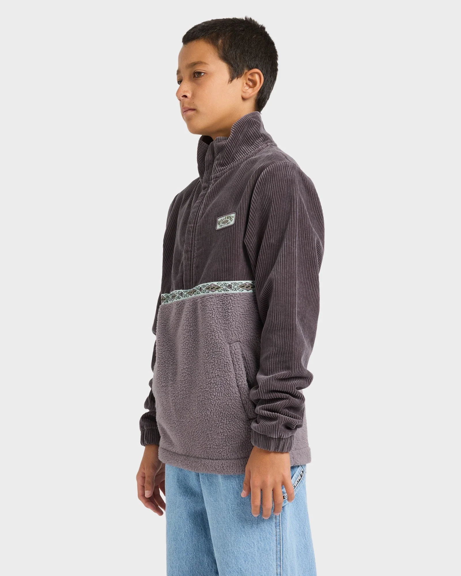 Boys 8-16 Space Lobster Half Zip Fleece Pullover - Image 3