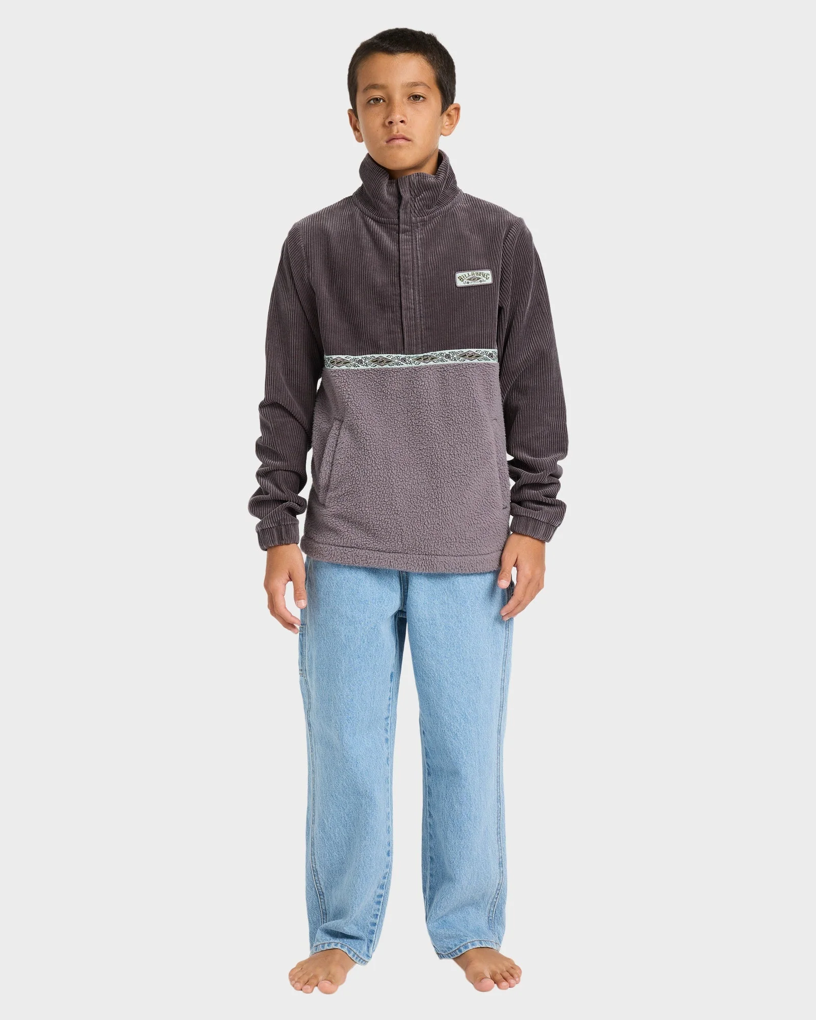 Boys 8-16 Space Lobster Half Zip Fleece Pullover - Image 5