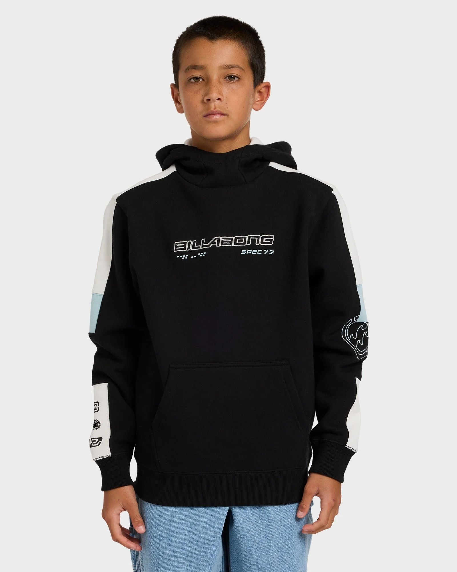 Boys 8-16 Spec 73 Pop Mock Pullover Hoodie - Image 2