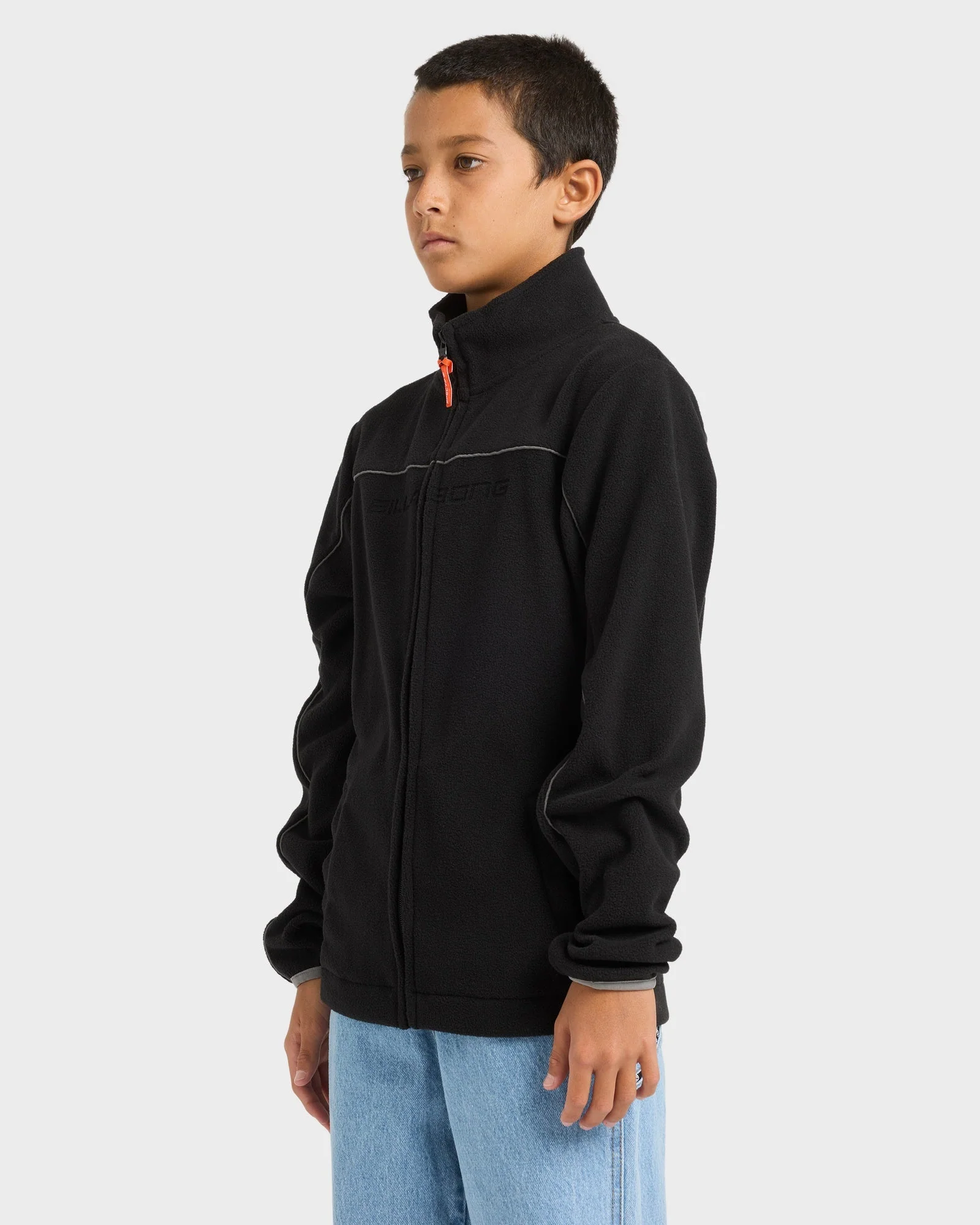 Boys 8-16 Spec Polar Zip Up Fleece Jacket - Image 3