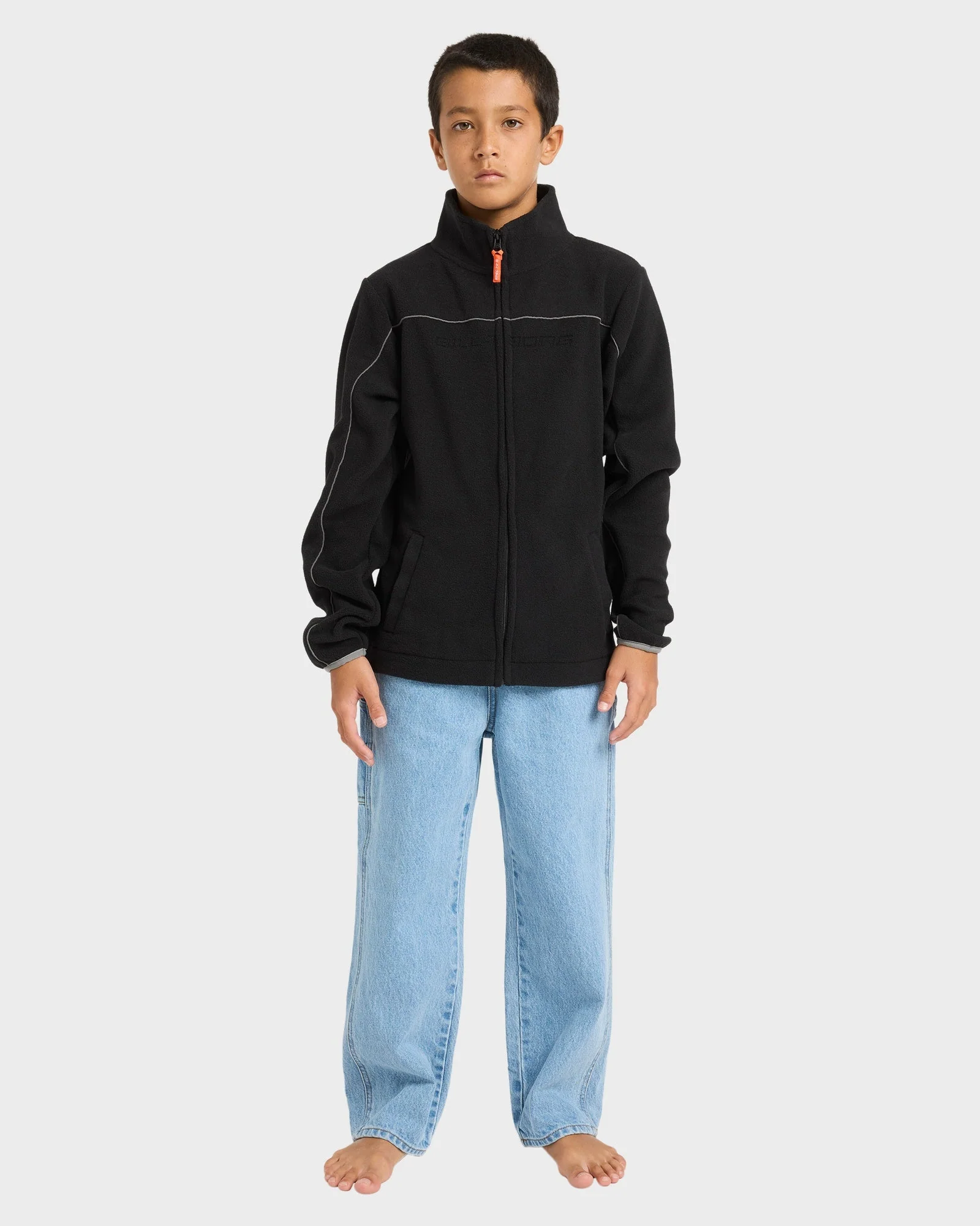 Boys 8-16 Spec Polar Zip Up Fleece Jacket - Image 5