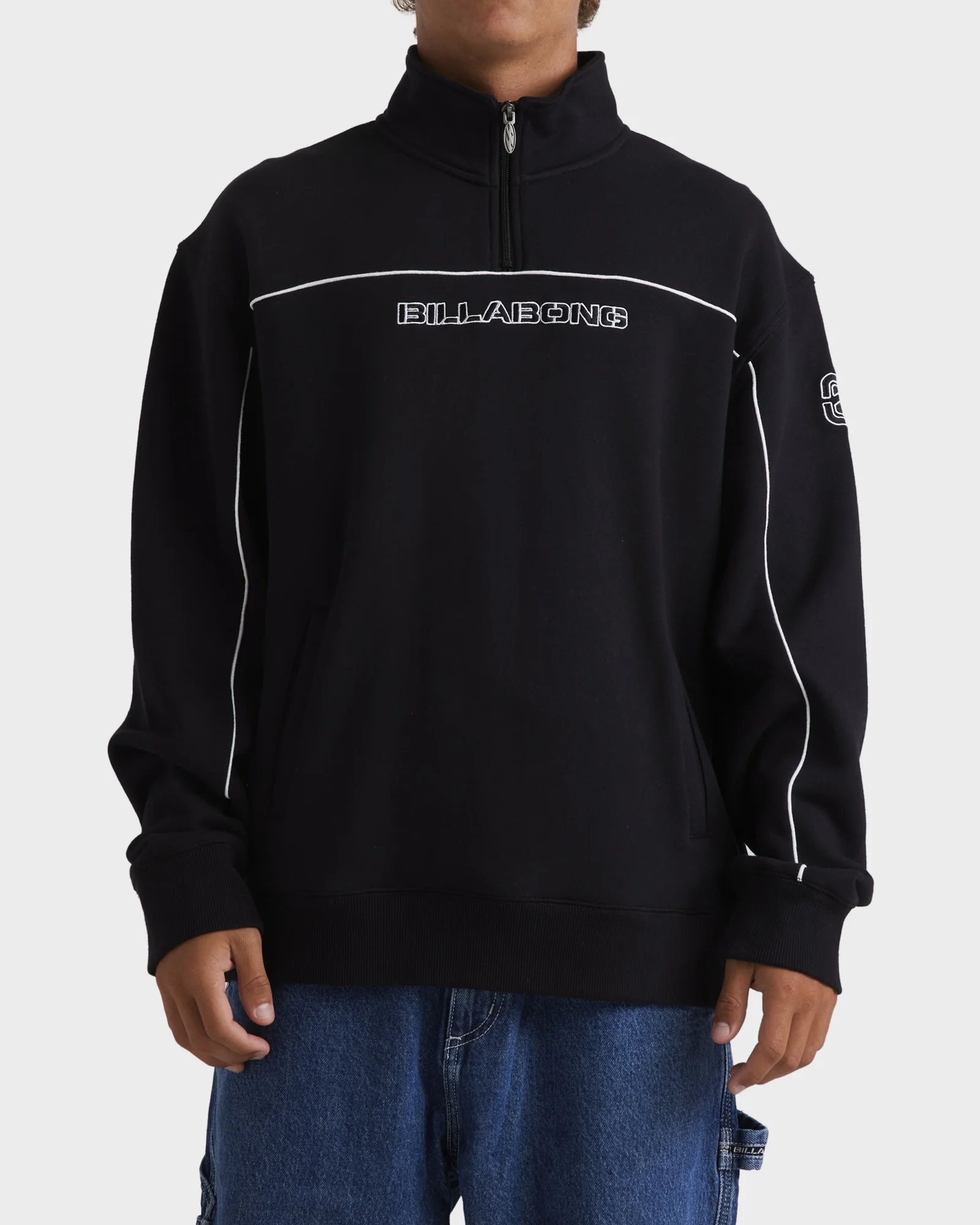 Mens Bracket Half Zip Hoodie - Image 2