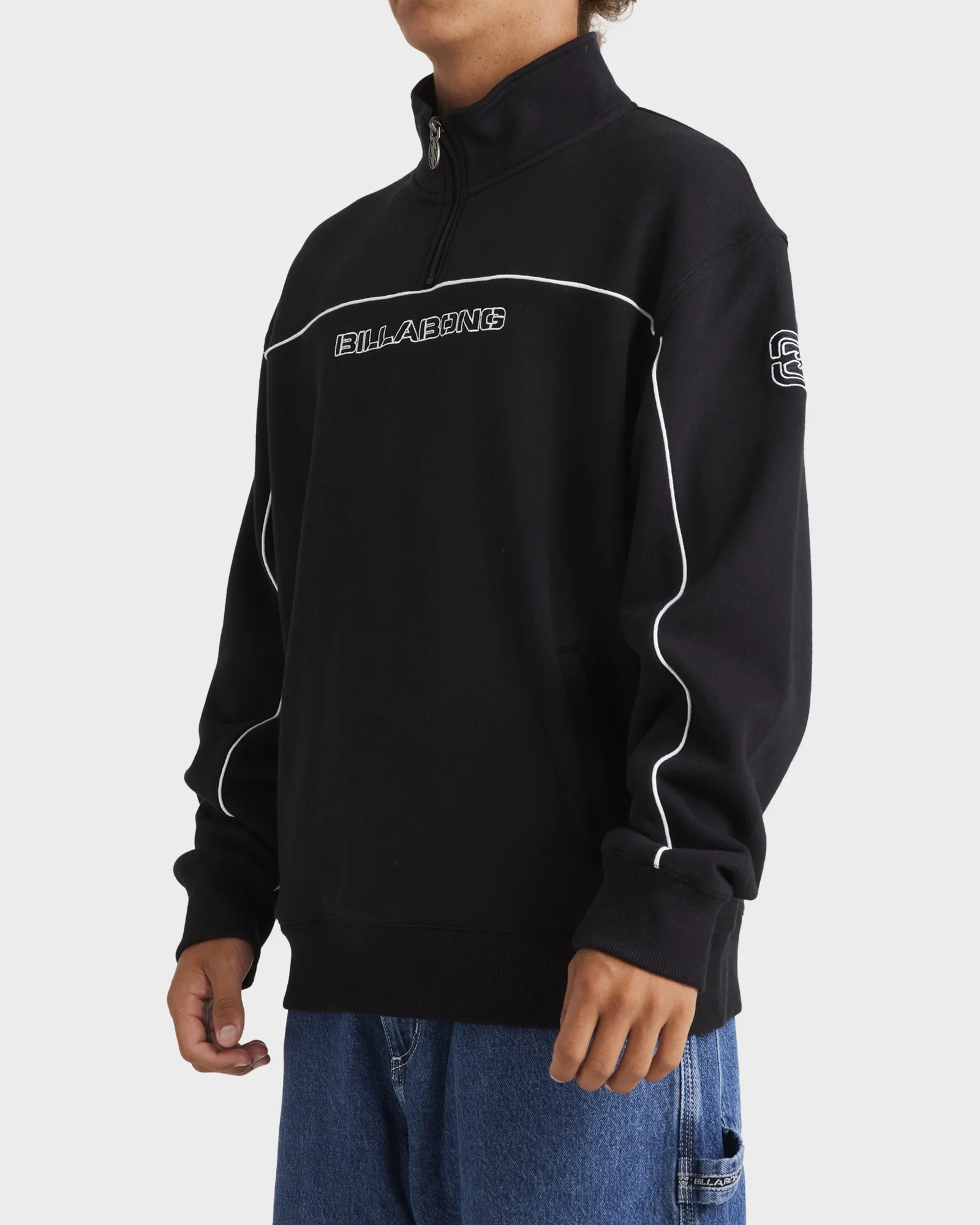 Mens Bracket Half Zip Hoodie - Image 3