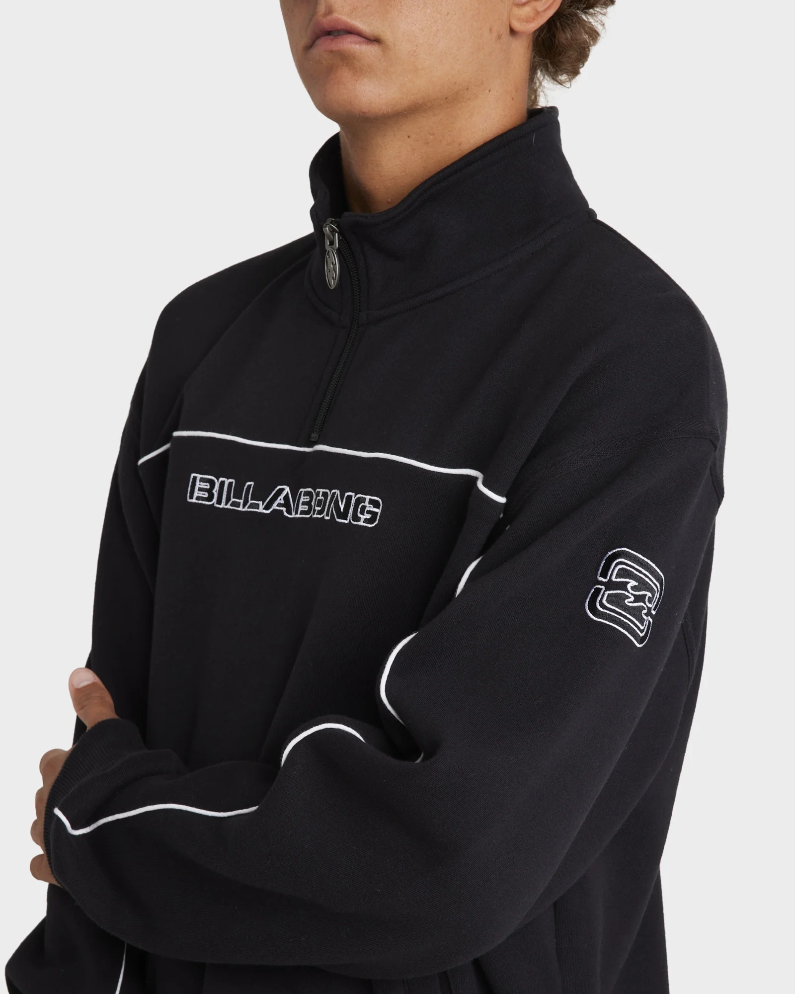 Mens Bracket Half Zip Hoodie - Image 5