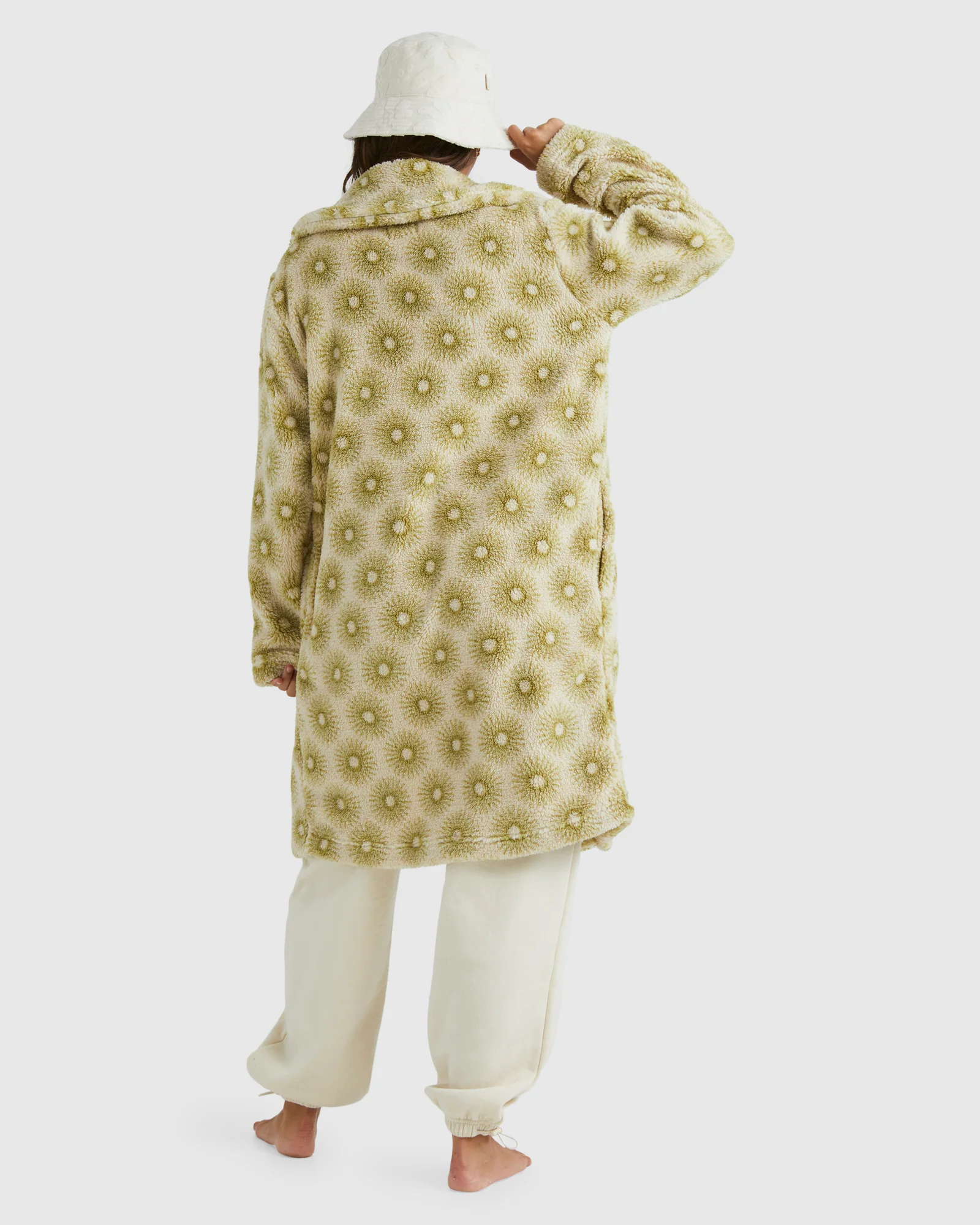 Womens Brick Lane Cozy Teddy Fleece Jacket - Image 3