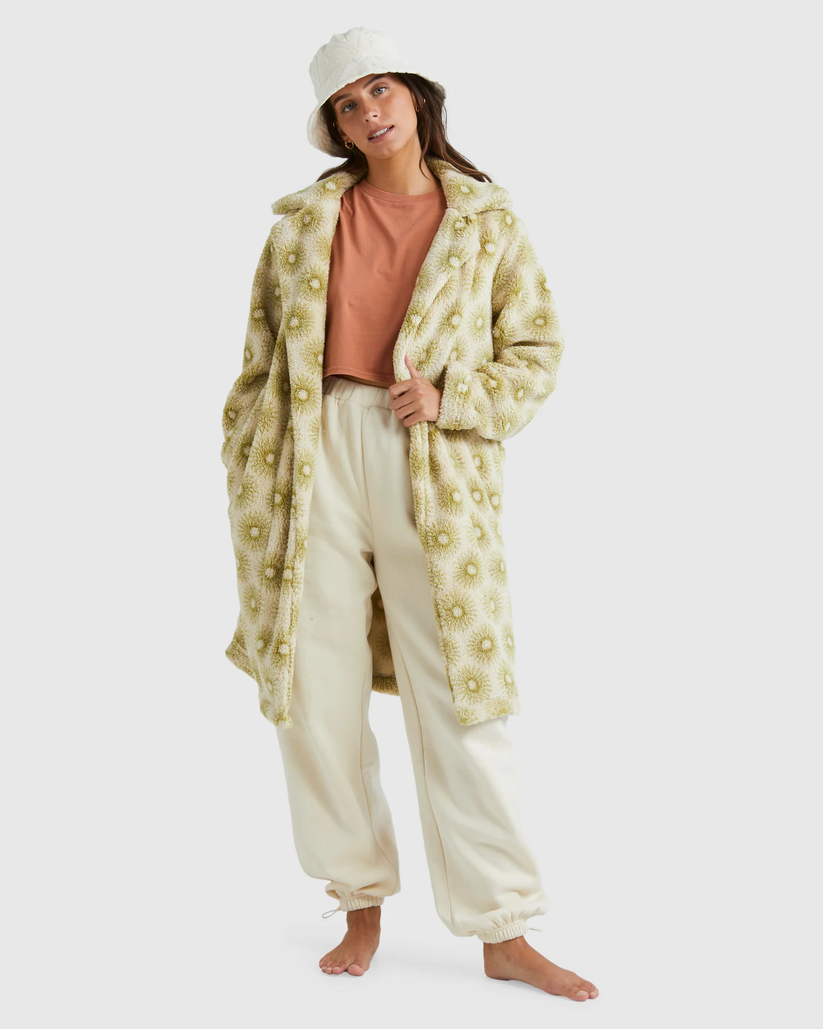 Womens Brick Lane Cozy Teddy Fleece Jacket - Image 5