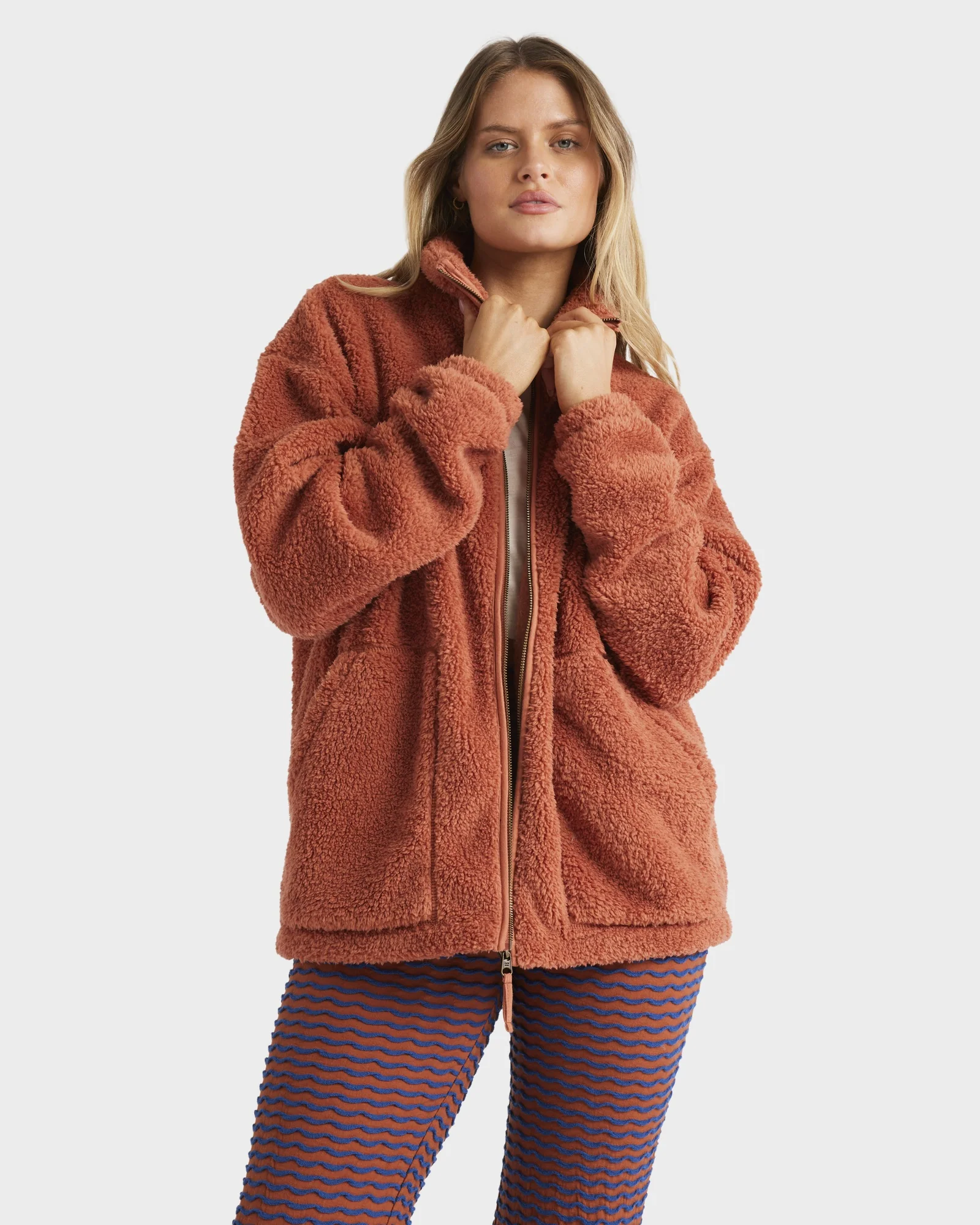 Womens Bring The Sun Fleece Jacket - Image 2