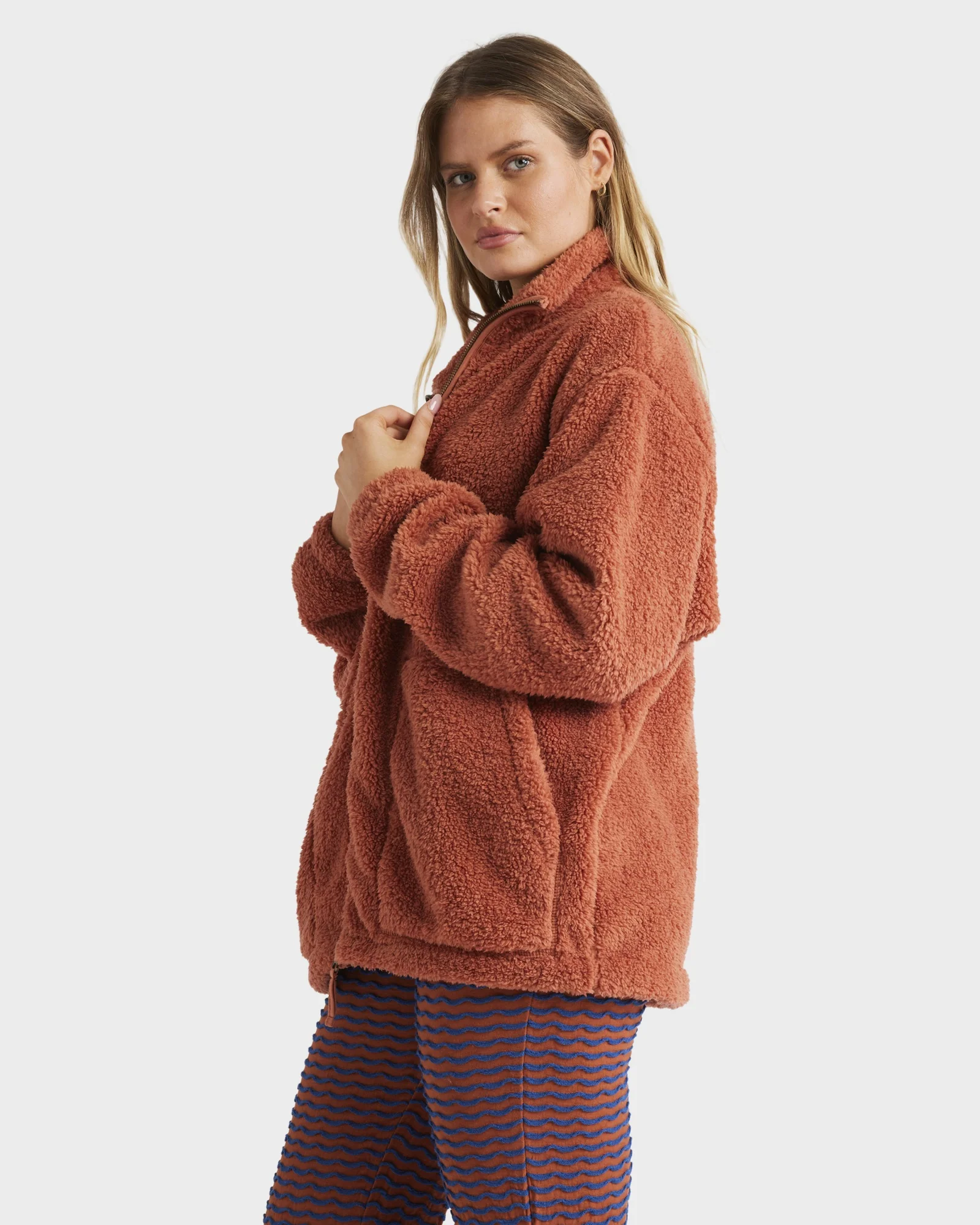 Womens Bring The Sun Fleece Jacket - Image 3