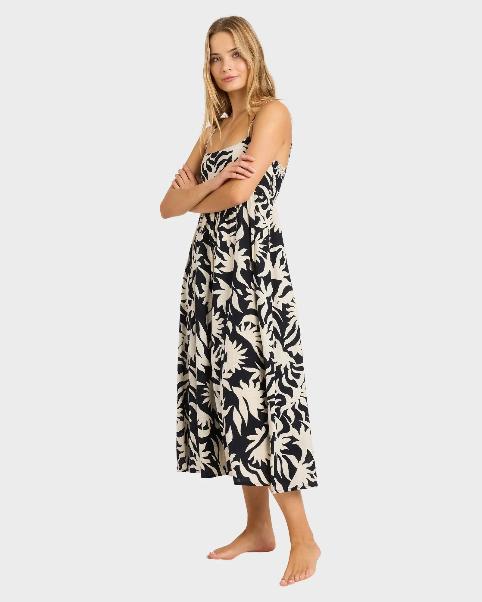 Womens By My Side Island Heat Midi Dress - Image 5