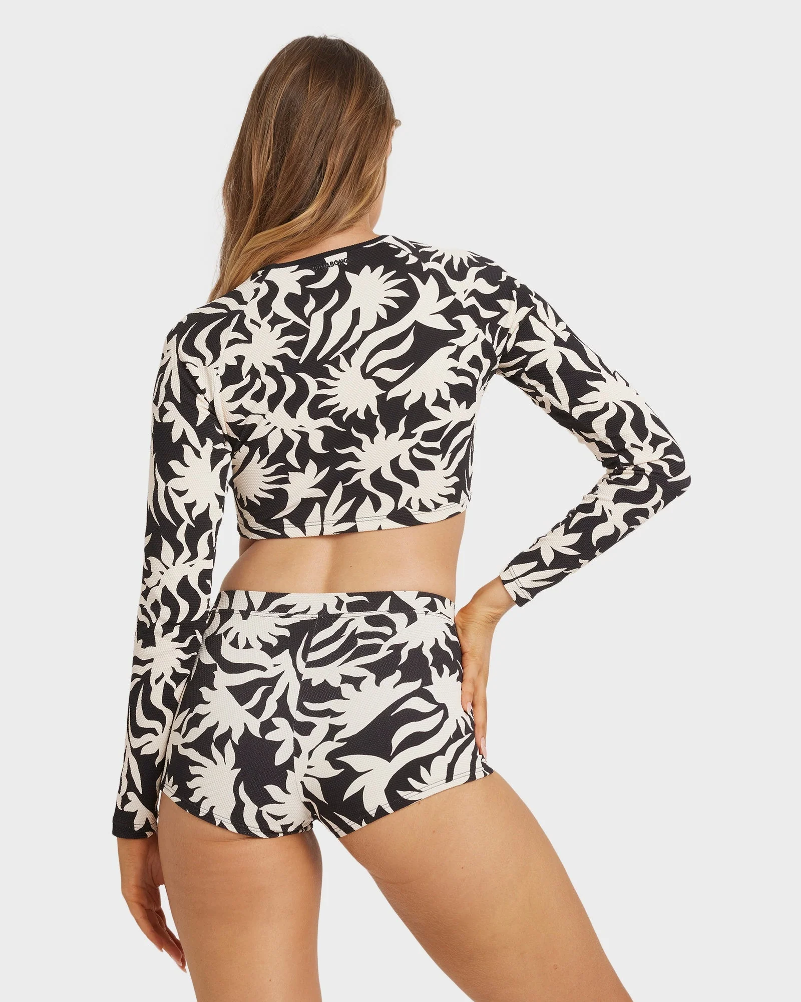 Womens By My Side Crop Long Sleeve Rash Vest - Image 2