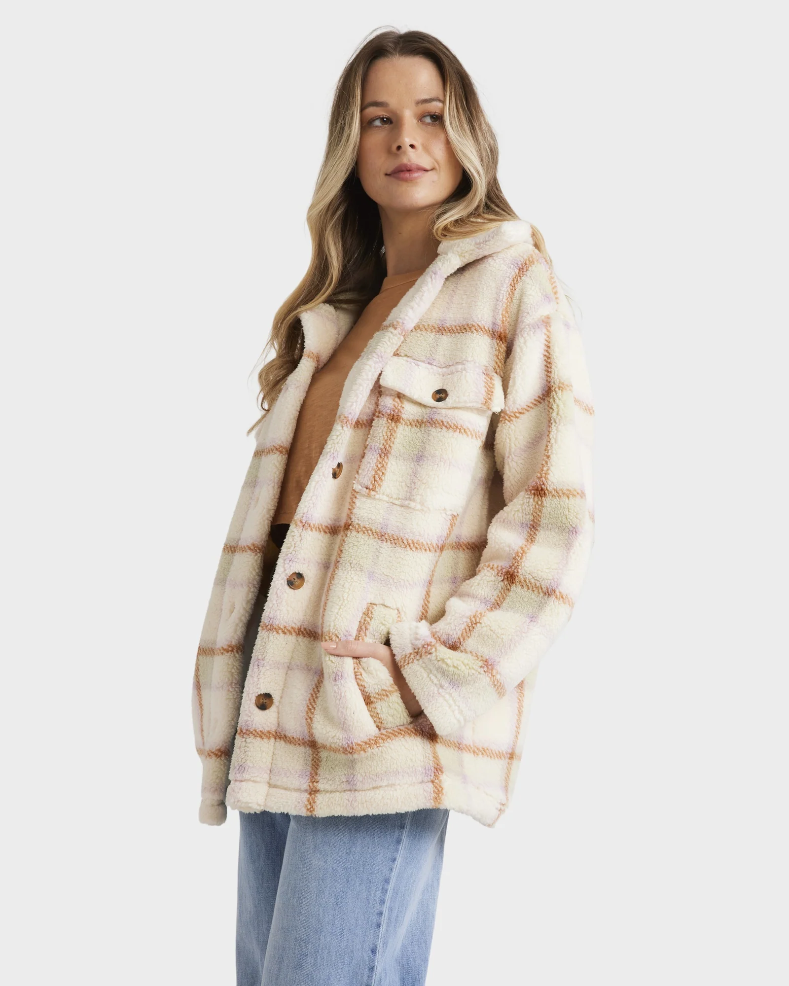 Womens Calm Down Fleece Jacket - Image 2