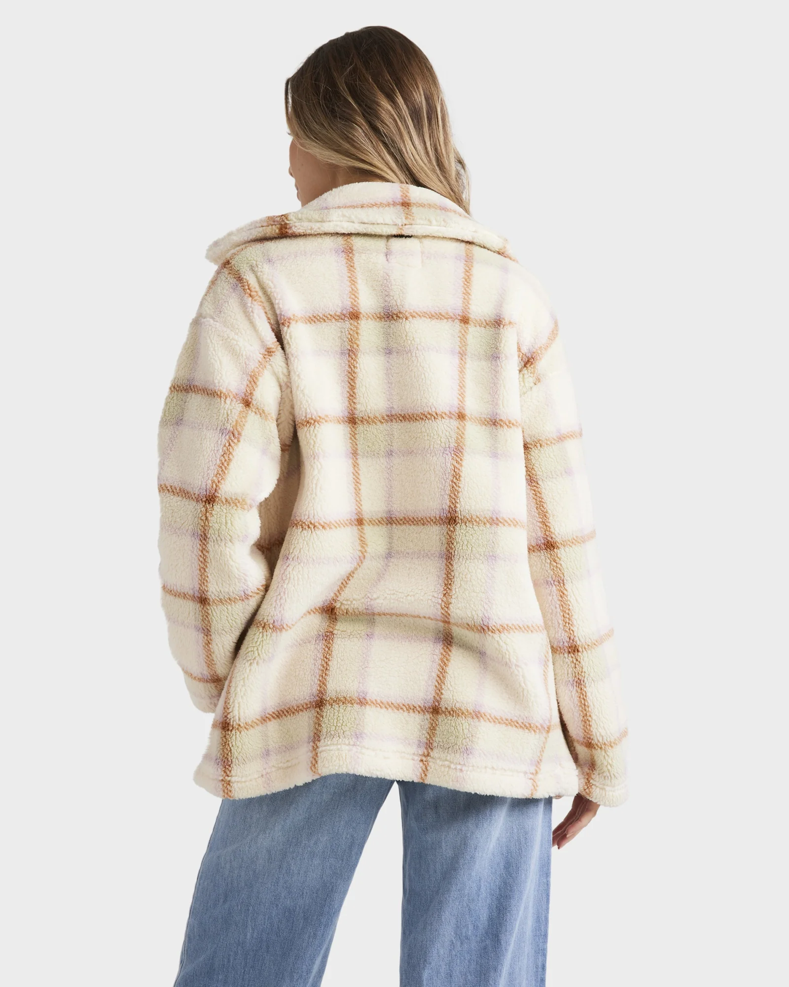 Womens Calm Down Fleece Jacket - Image 3