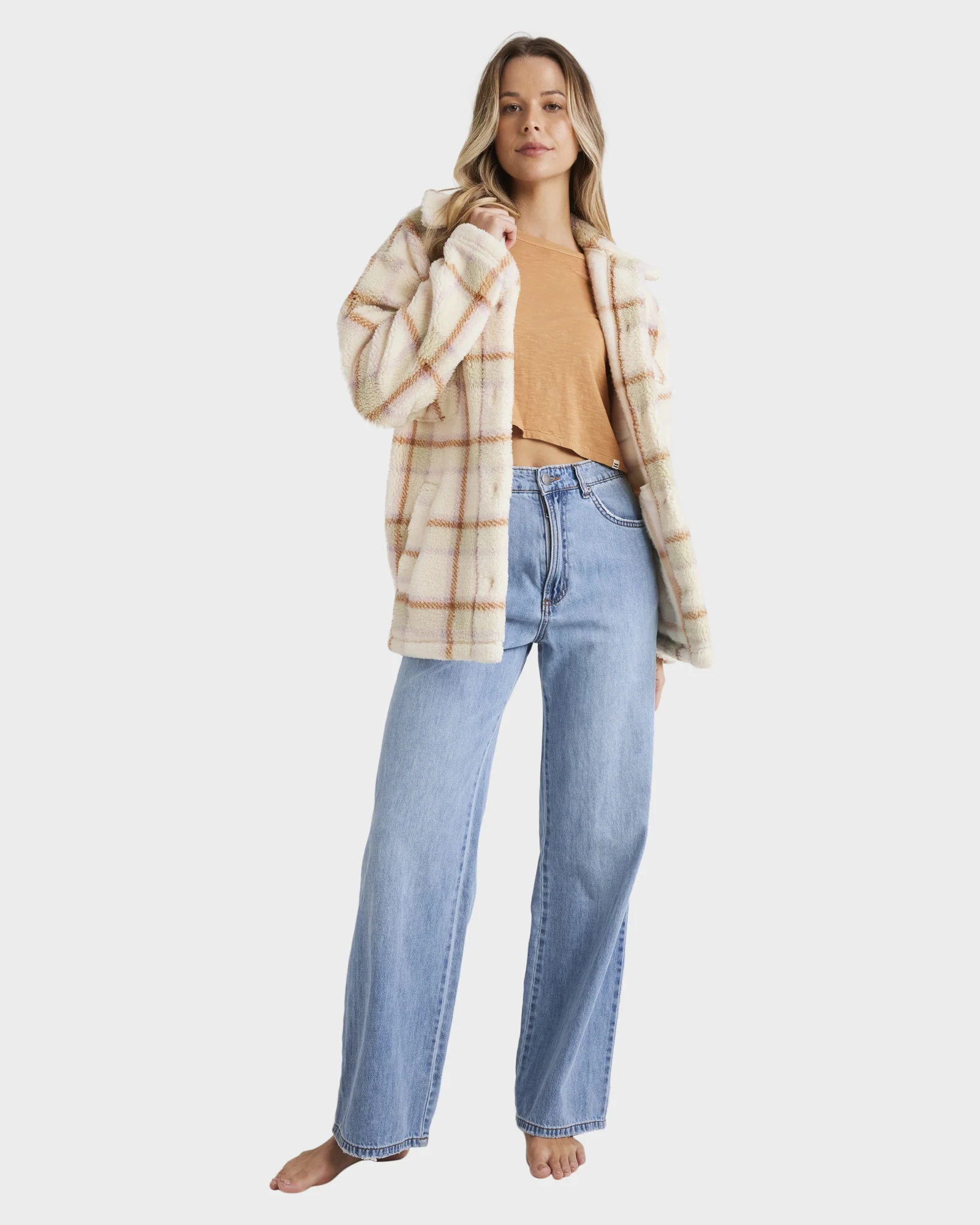 Womens Calm Down Fleece Jacket - Image 5