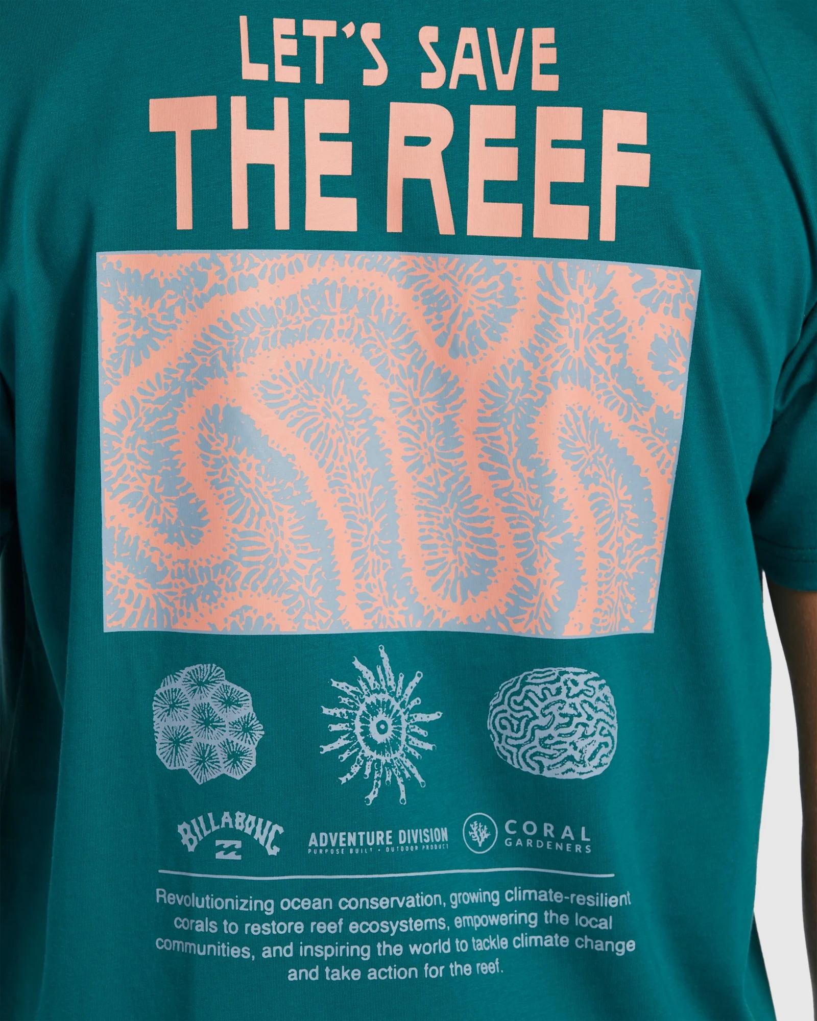 Mens Coral Gardeners Reef Nursery T-Shirt - Image 4