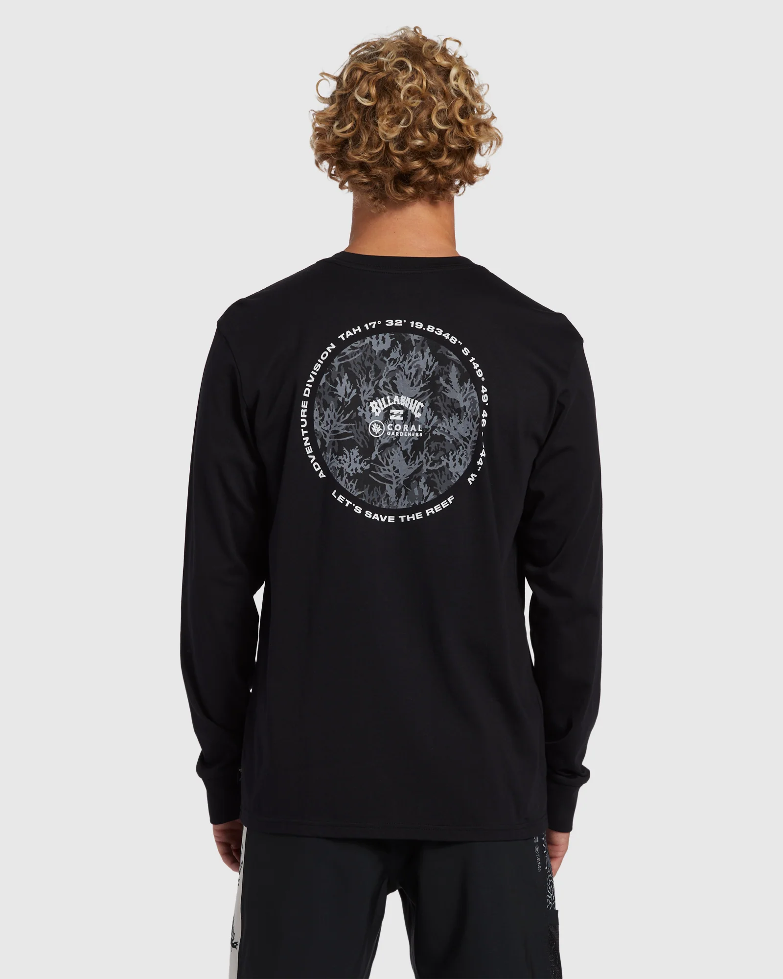 Mens Coral Gardeners Restore Long Sleeve T-Shirt - Image 3