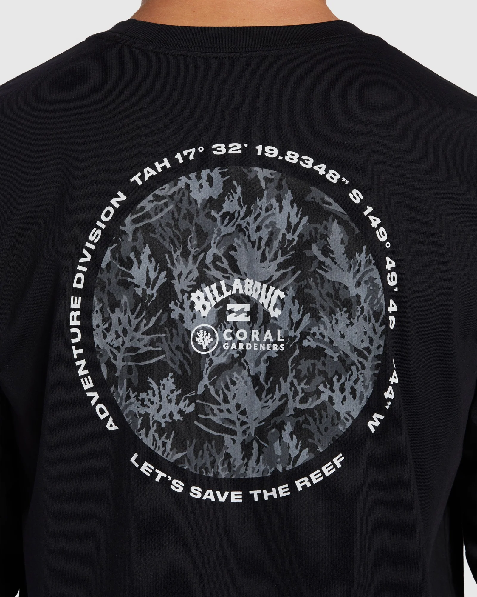 Mens Coral Gardeners Restore Long Sleeve T-Shirt - Image 4