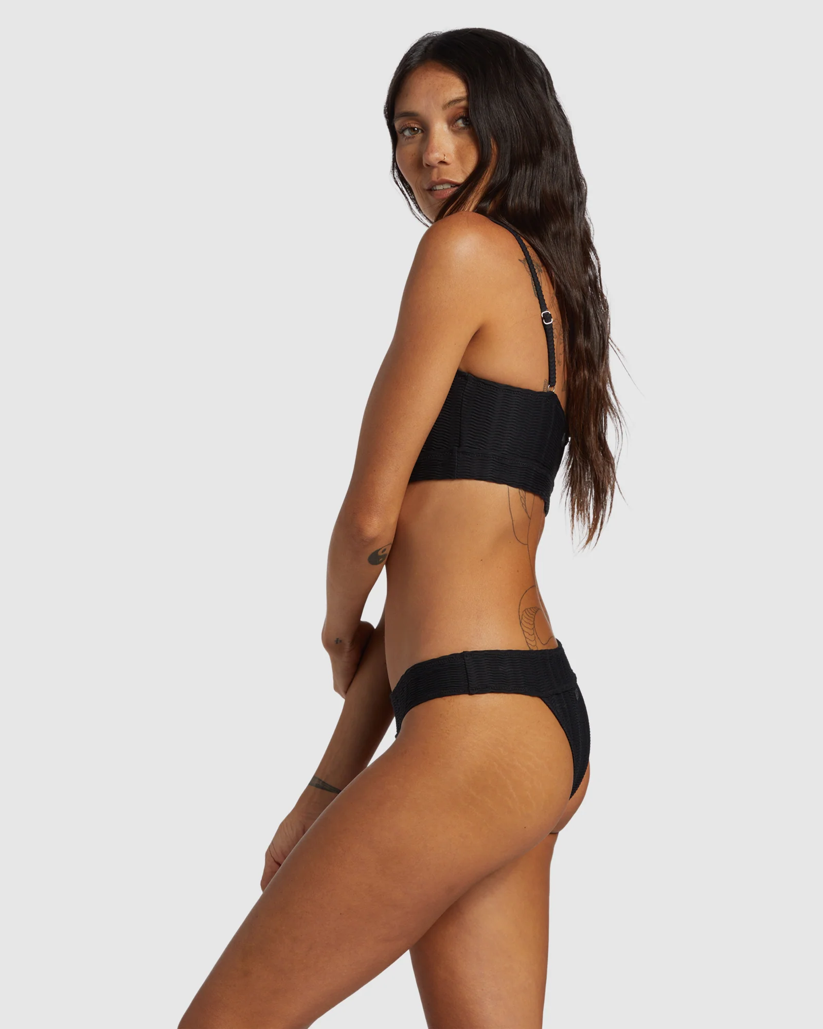 Womens Coral Gardeners Wave Trip Skimpy Bikini Bottom - Image 2