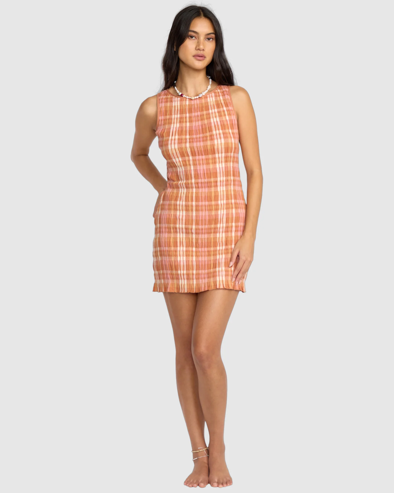 Womens Check Me Out Mini Dress - Image 2