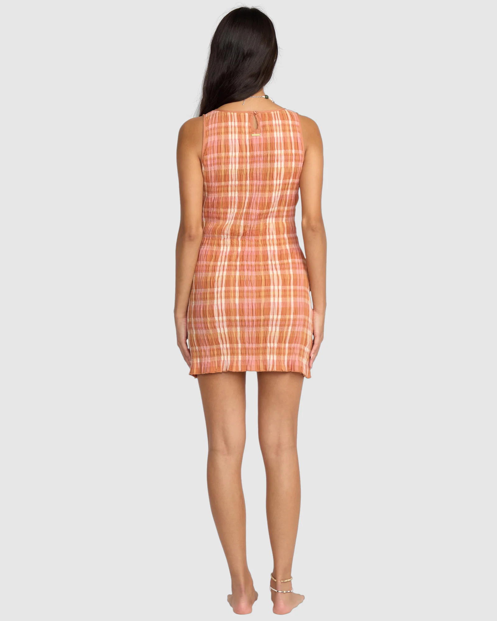 Womens Check Me Out Mini Dress - Image 3