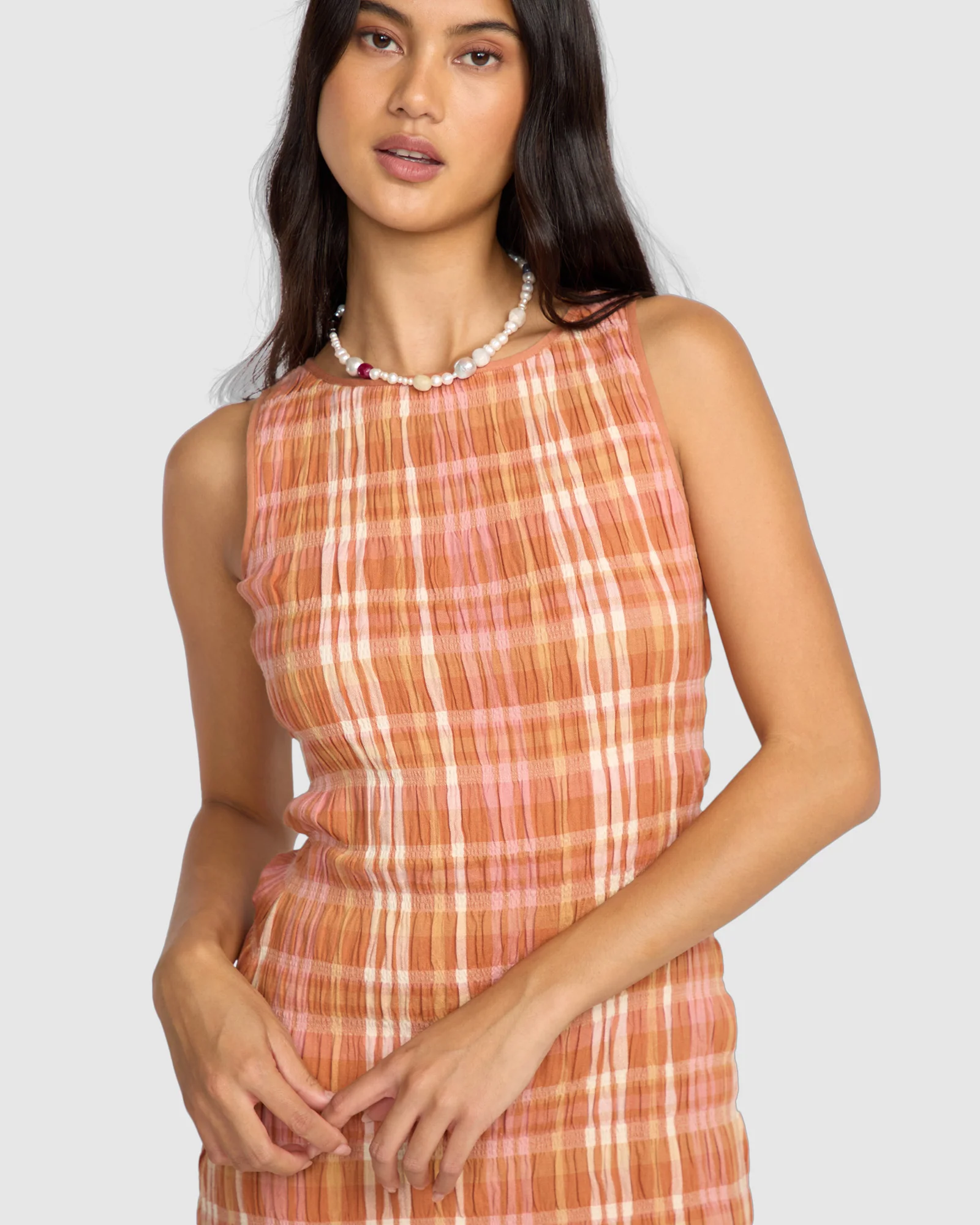 Womens Check Me Out Mini Dress - Image 5