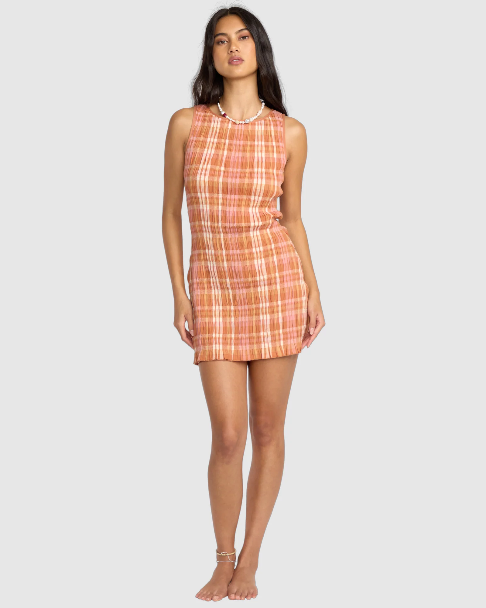 Womens Check Me Out Mini Dress - Image 8