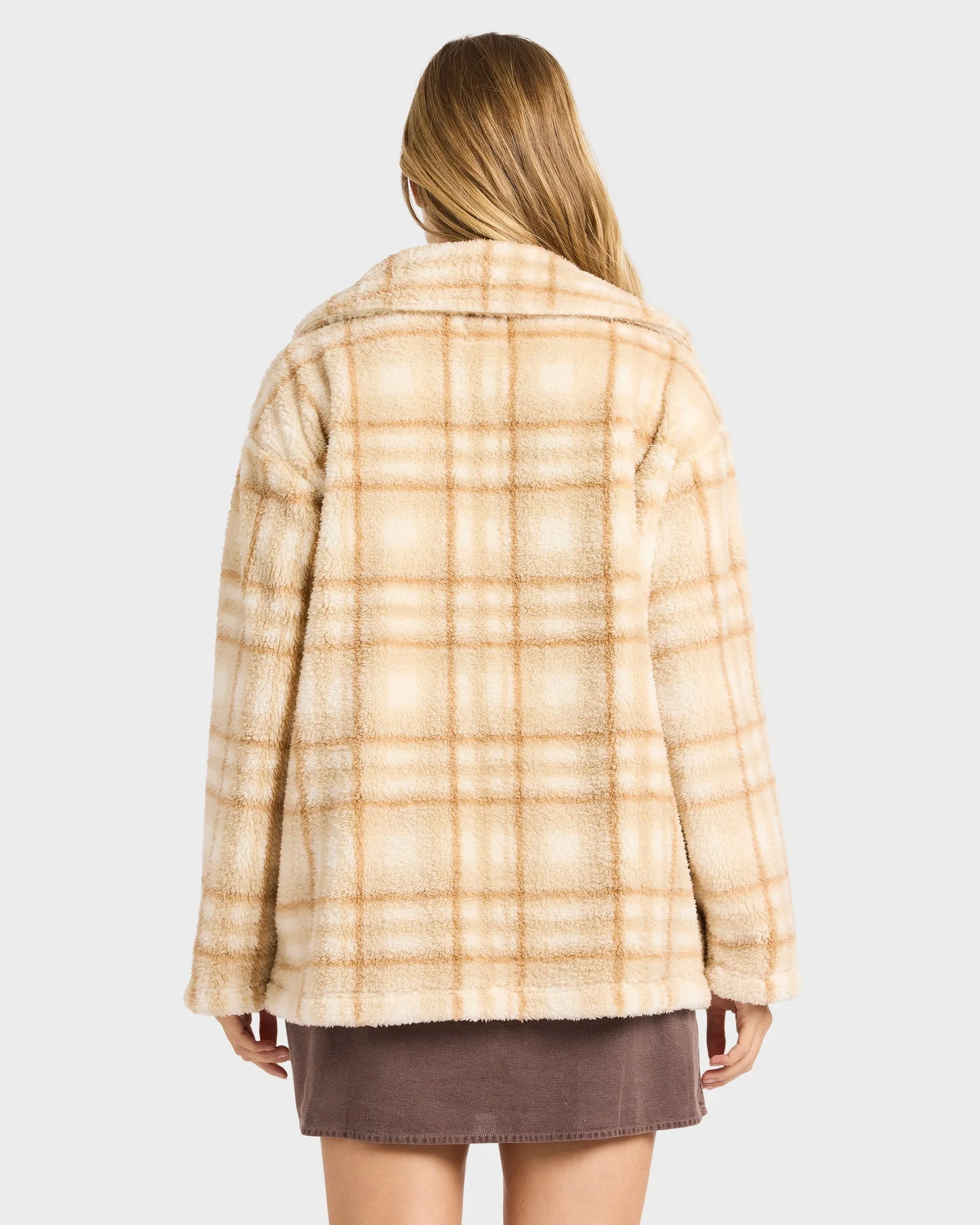 Womens Check Ya Fleece Jacket - Image 3