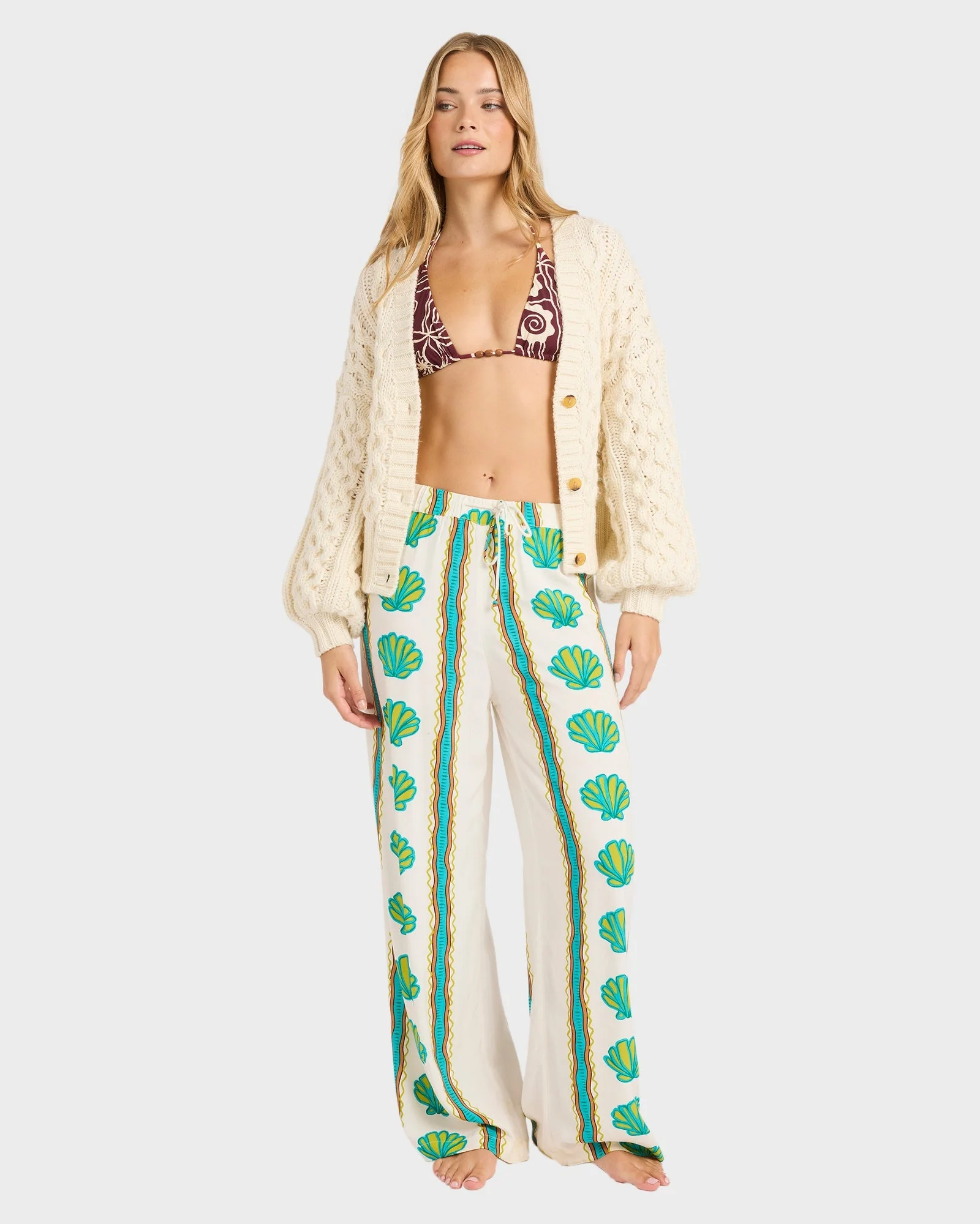 Womens Coastal Crush Elastic Pants - Image 2
