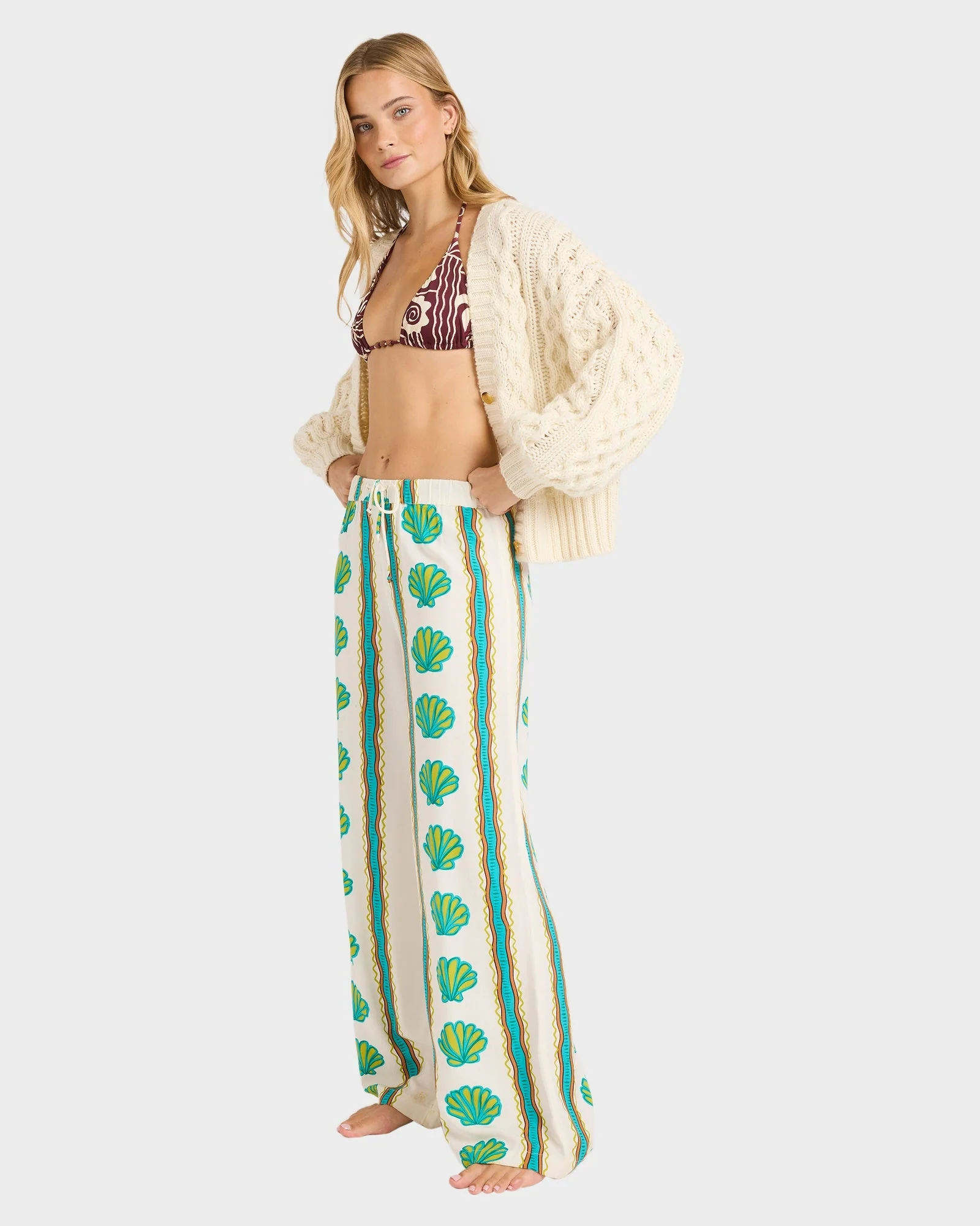 Womens Coastal Crush Elastic Pants - Image 4