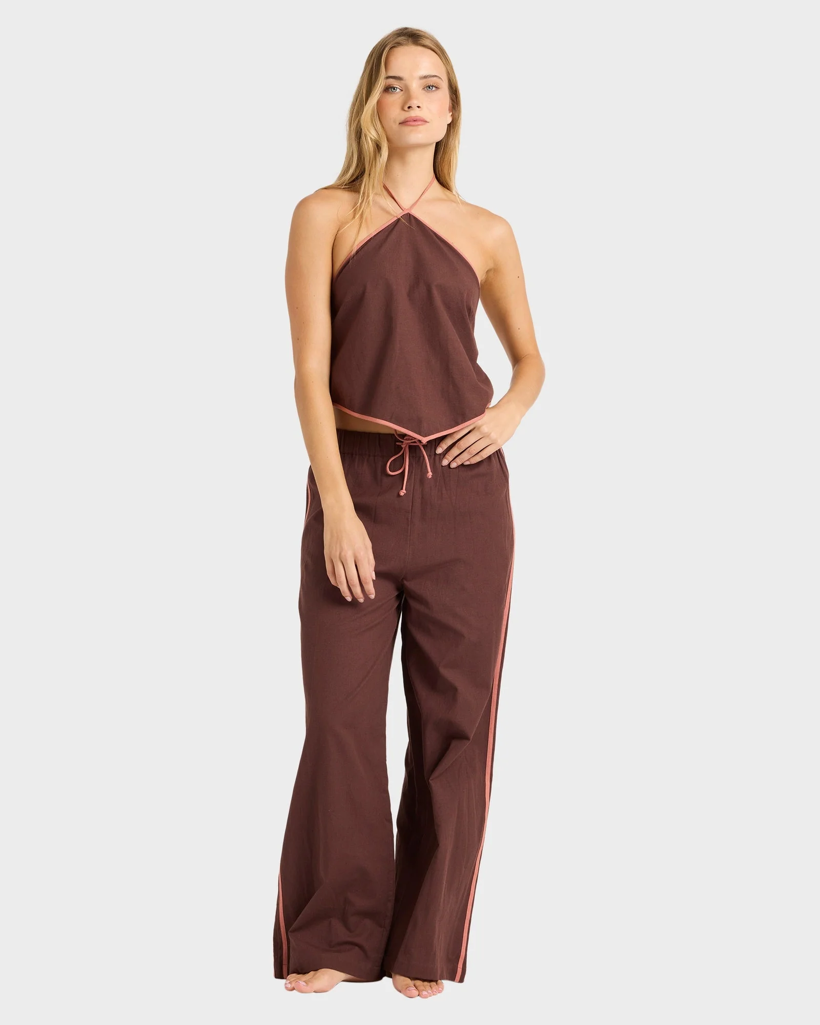 Womens Coastal Crush Elastic Pants - Image 2