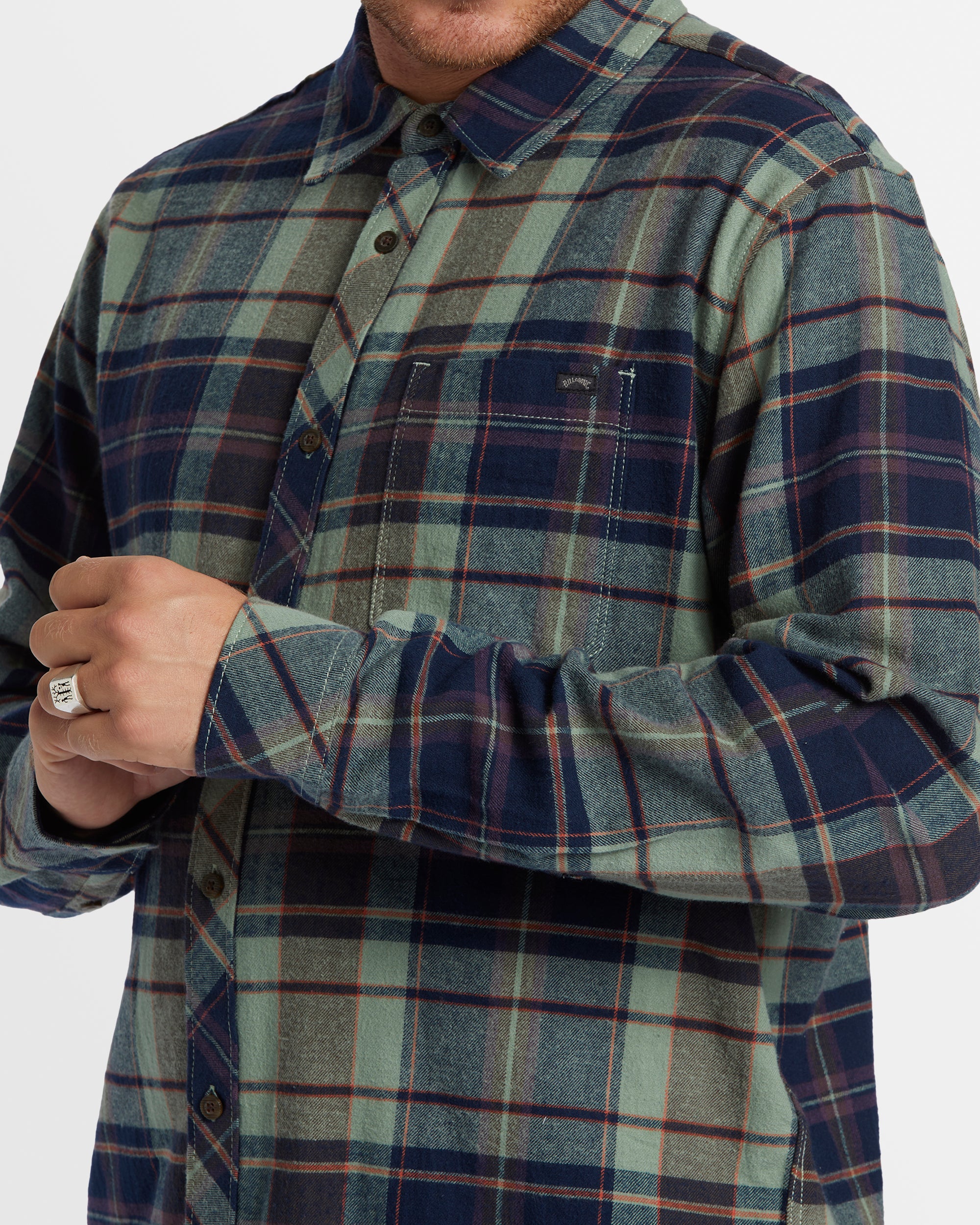 Mens Coastline Flannel Shirt - Image 4