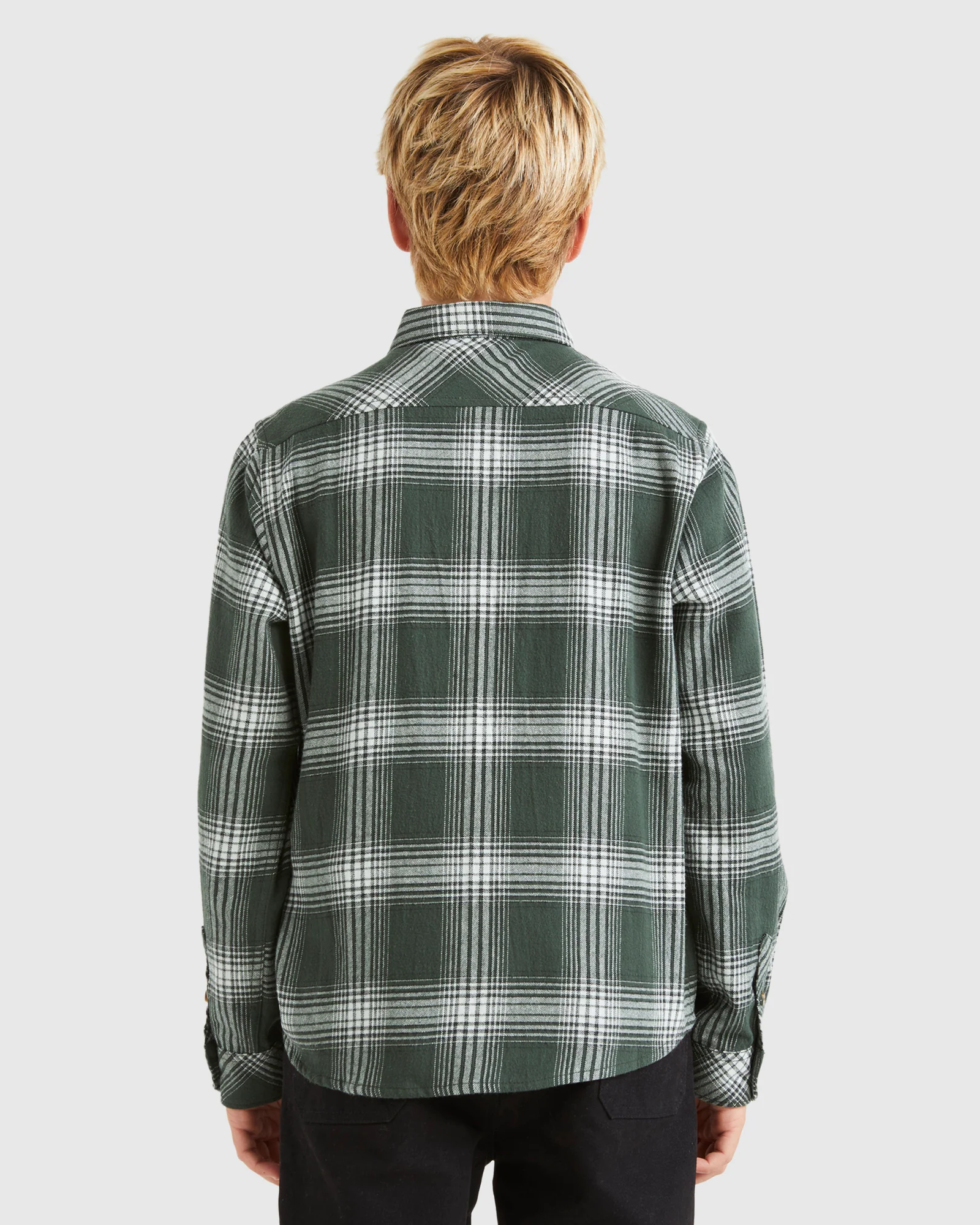 Boys 8-16 Coastline Flannel Shirt - Image 3
