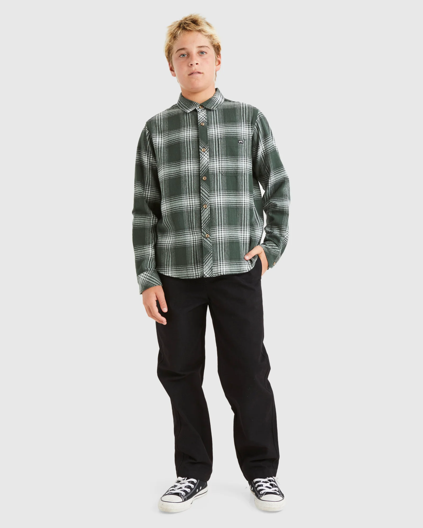 Boys 8-16 Coastline Flannel Shirt - Image 5