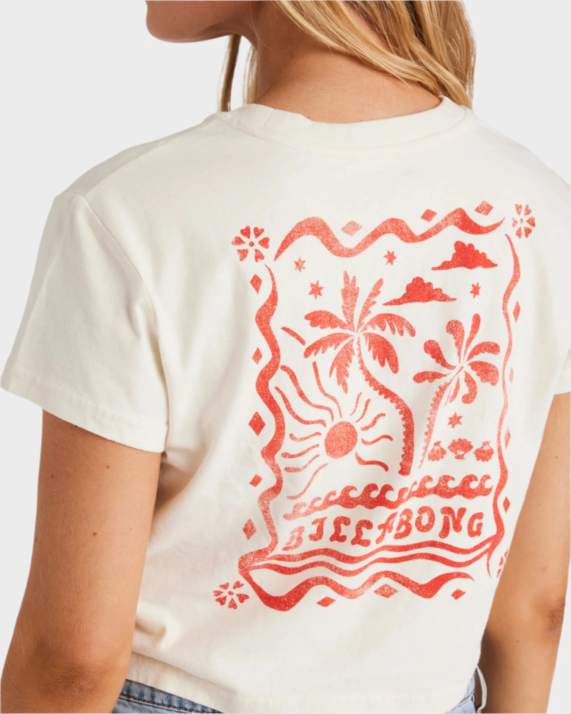 Womens Coco Palm Lover Crop T-Shirt - Image 3