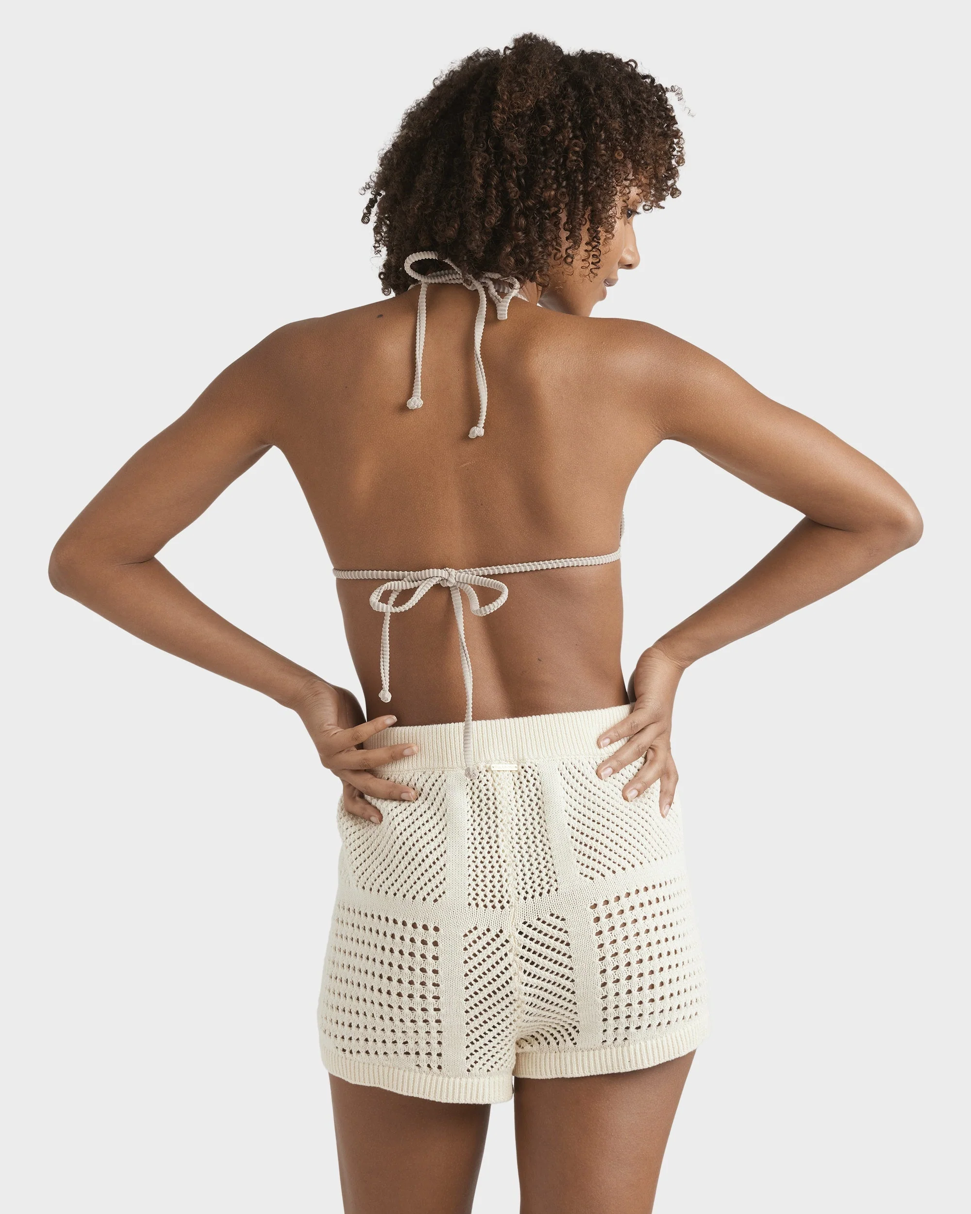 Womens Cool Down Elastic Waist Shorts - Image 2