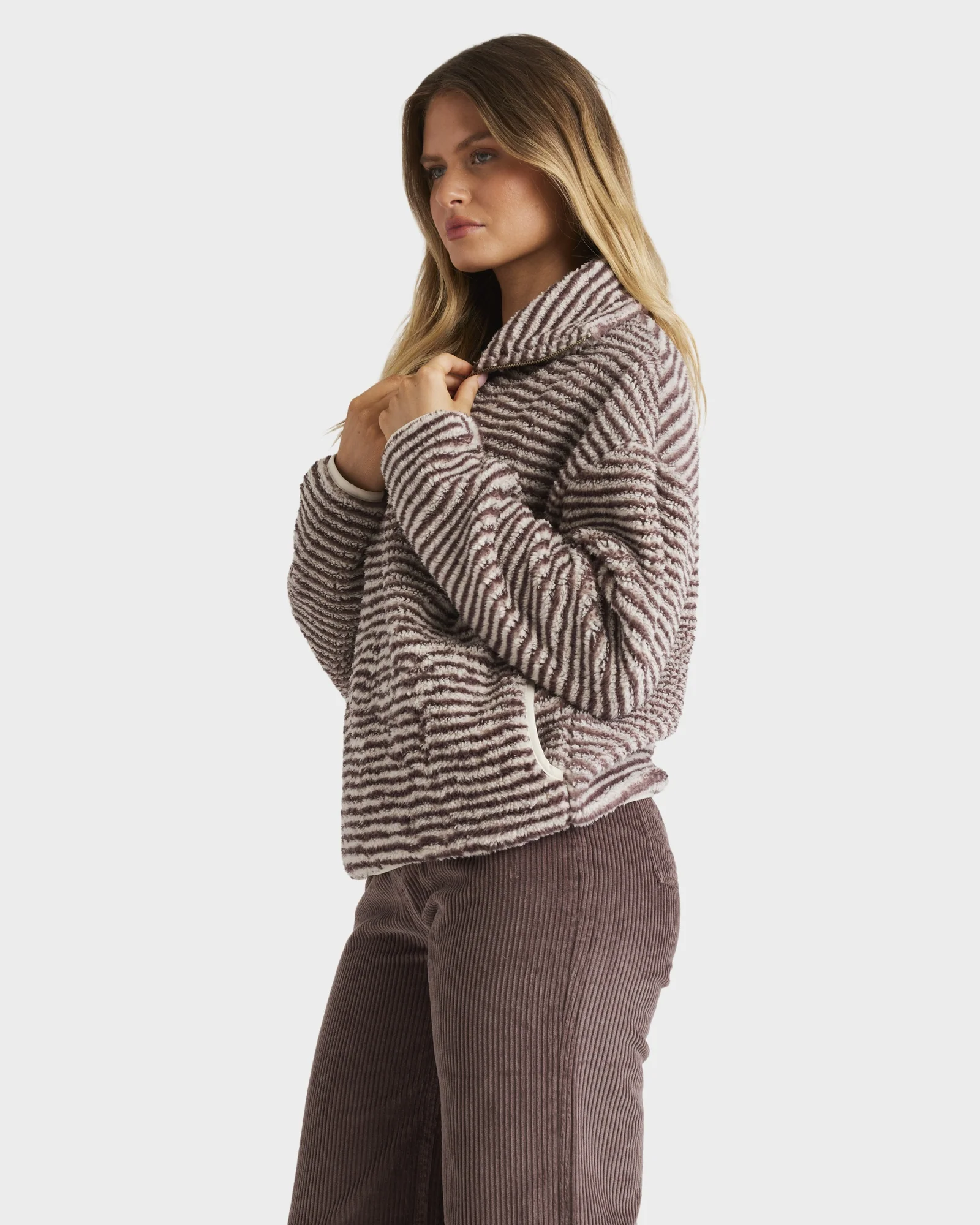 Womens Cool Tides Half Zip Fleece Pullover - Image 3