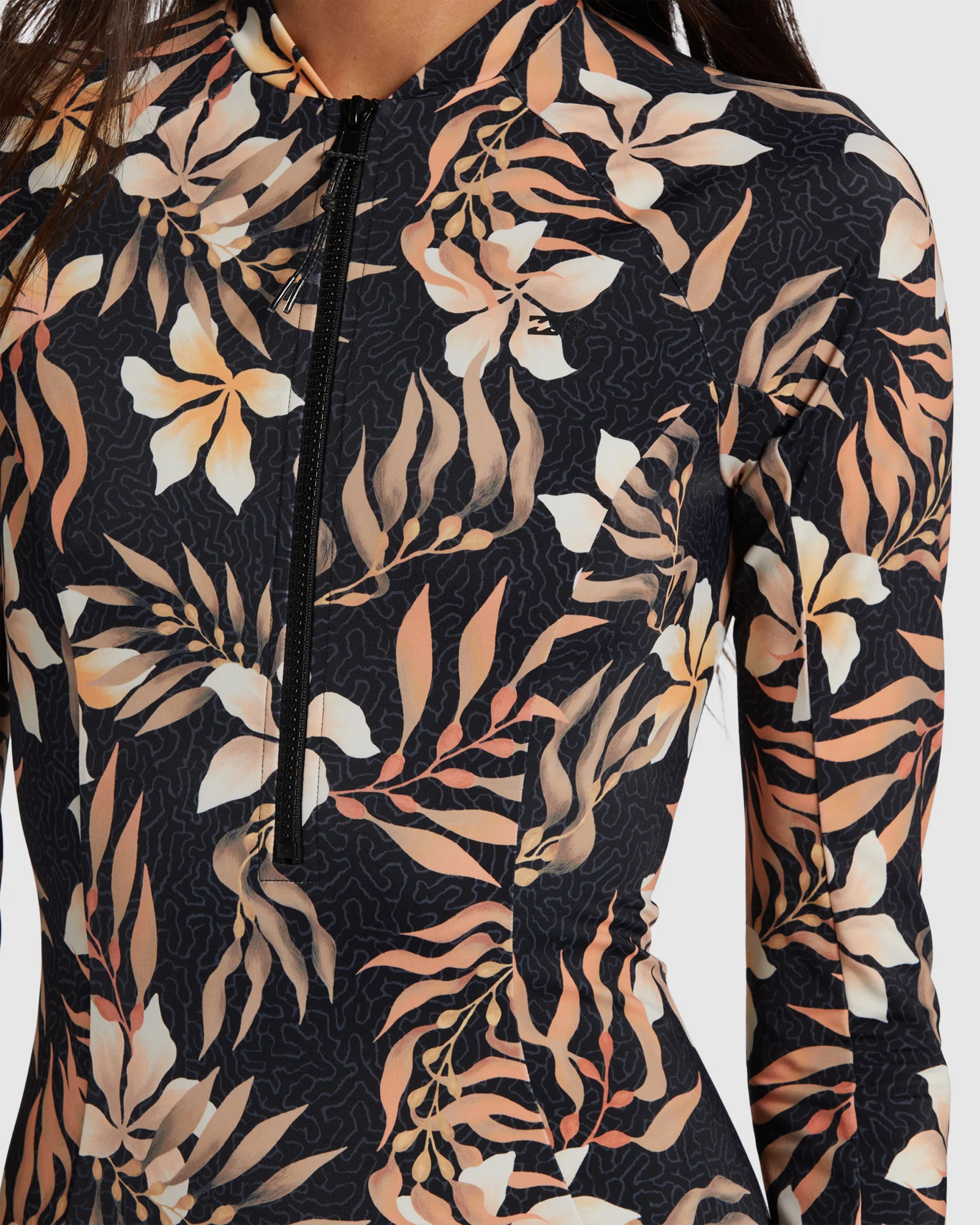 Womens Coral Gardeners Long Sleeve One Piece Rash Vest - Image 4