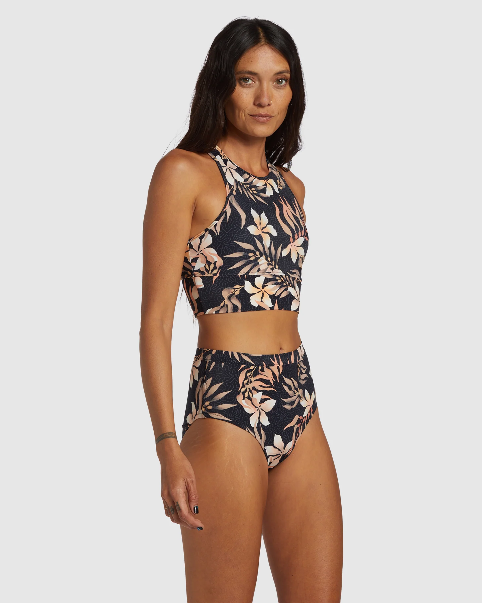 Womens Coral Gardeners Long Tank Bikini Top - Image 2
