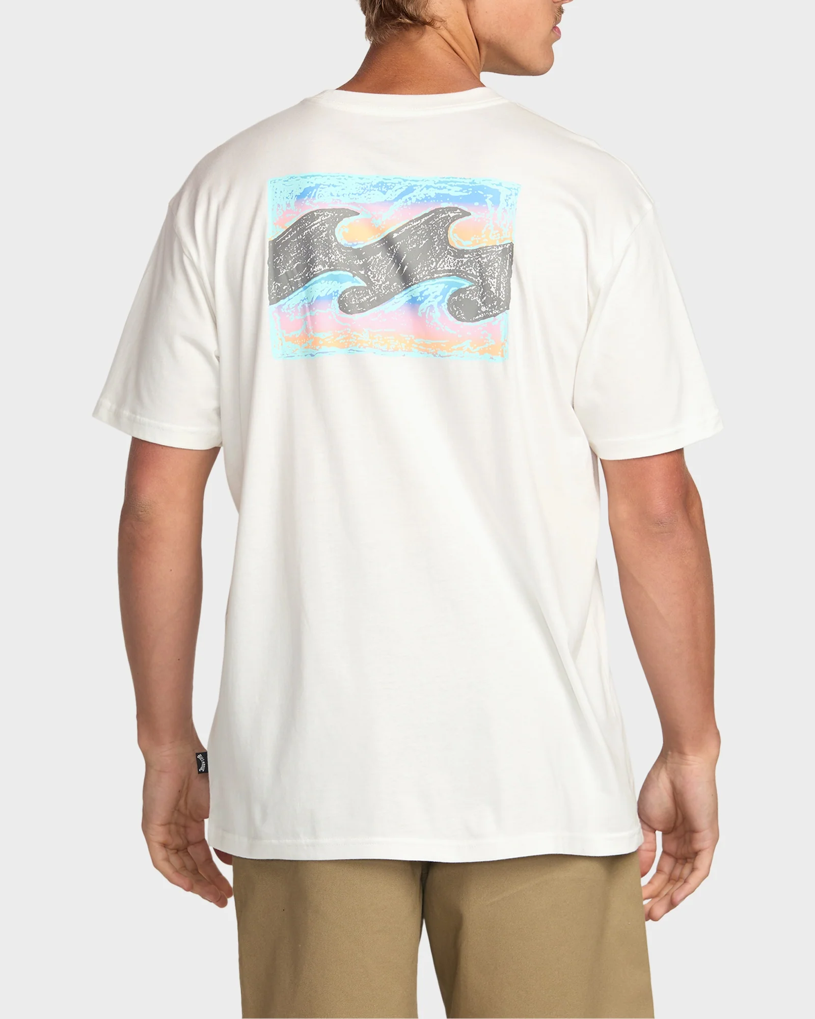 Mens Crayon Wave Premium T-Shirt - Image 3