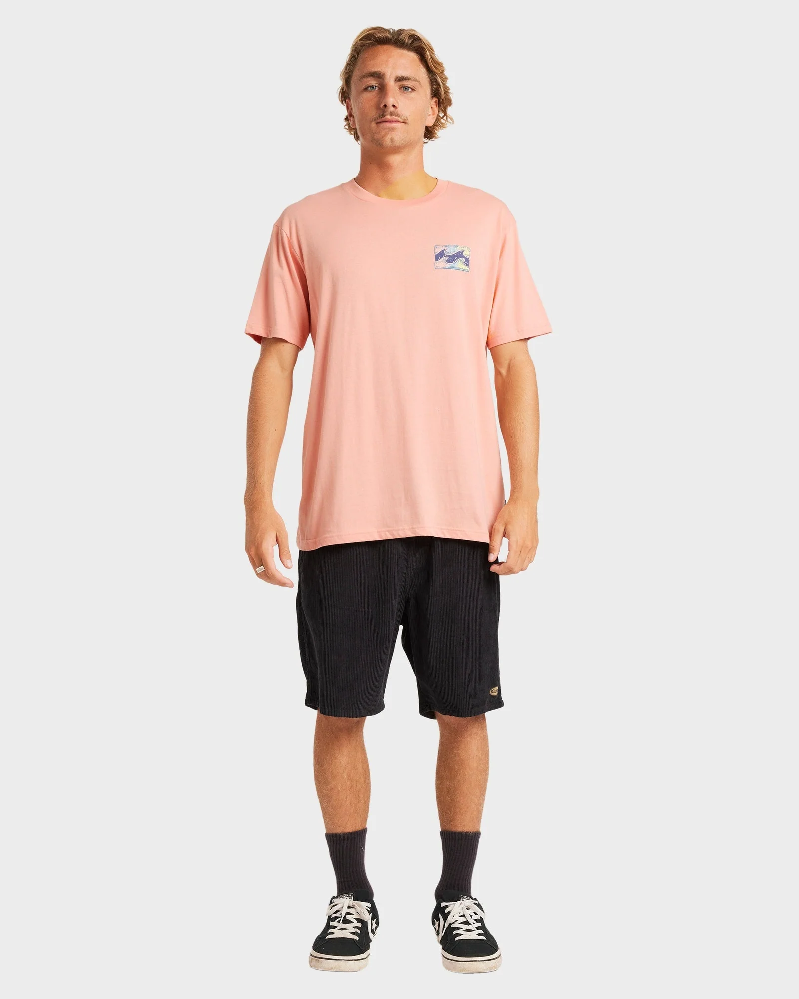 Mens Crayon Wave Premium T-Shirt - Image 4
