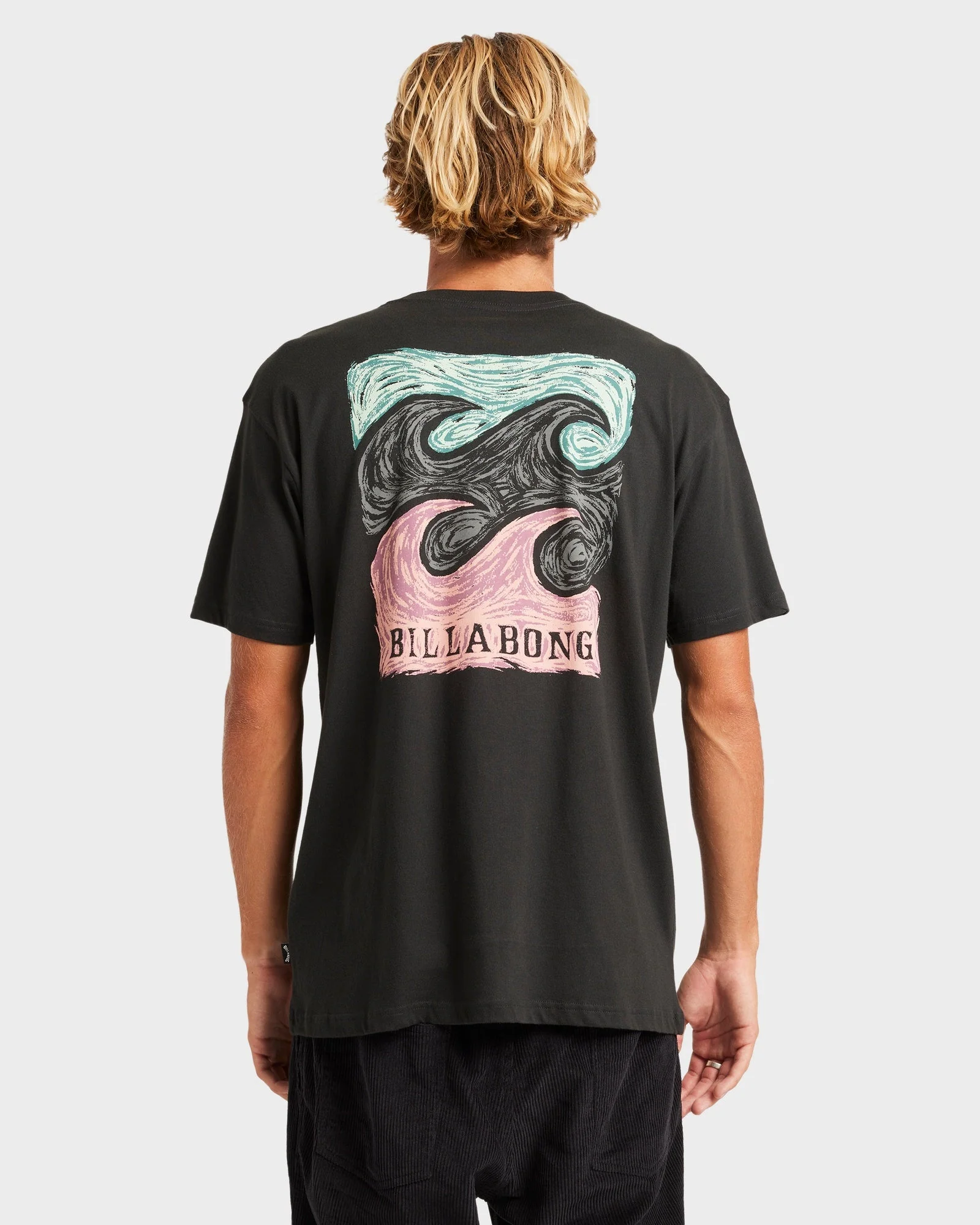 Mens Crayon Wave Premium T-Shirt - Image 2